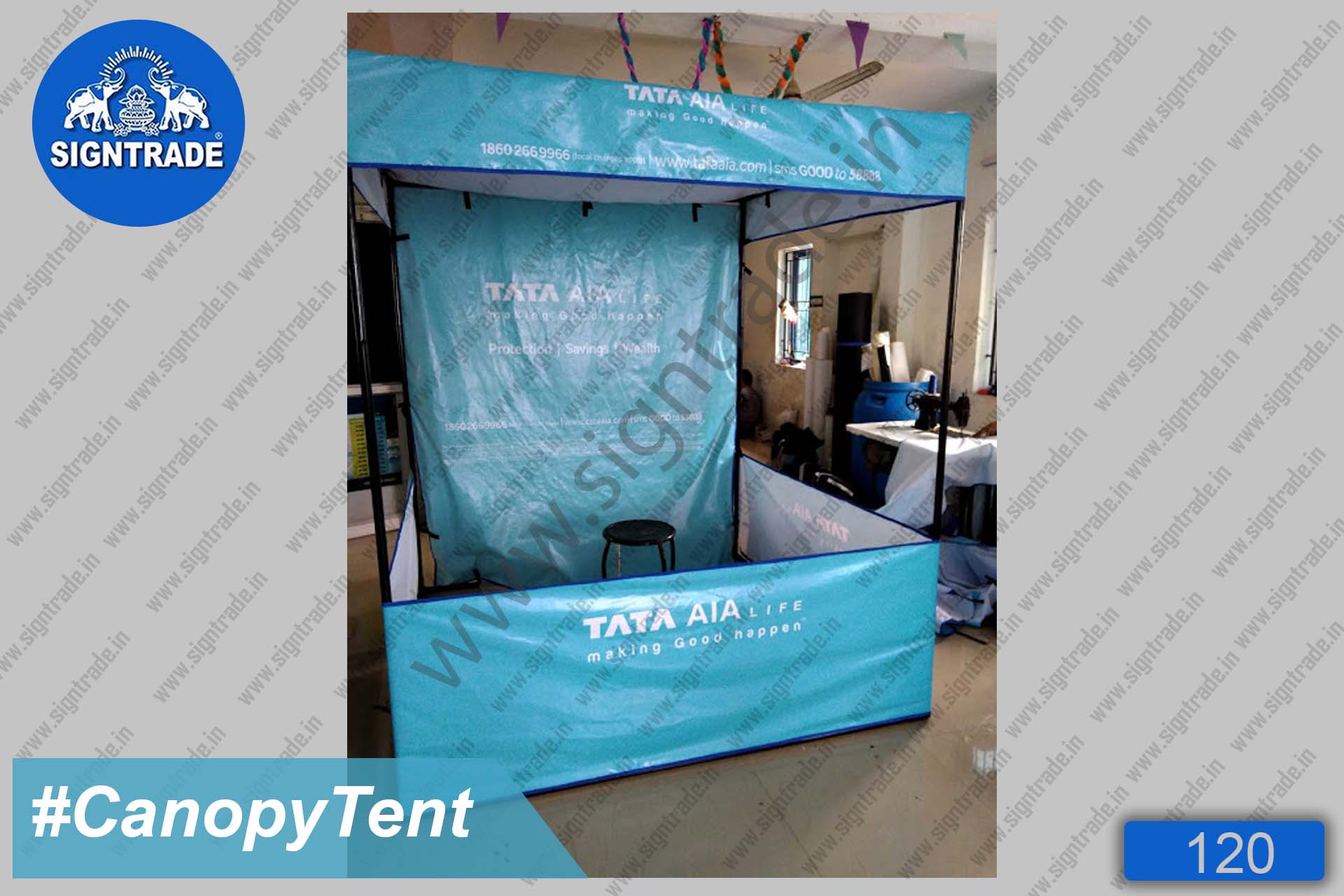 TATA - AIA life insurance - Canopy Tent, Flat Roof Tent