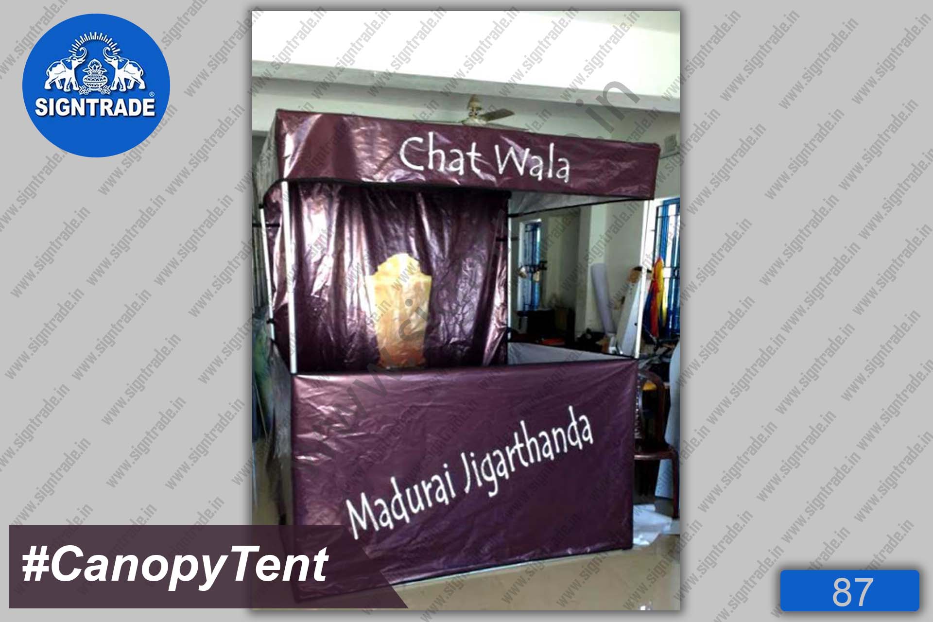 Flat Roof Tent, Canopy Tent - Chat Wala - Madurai Jigarthanda