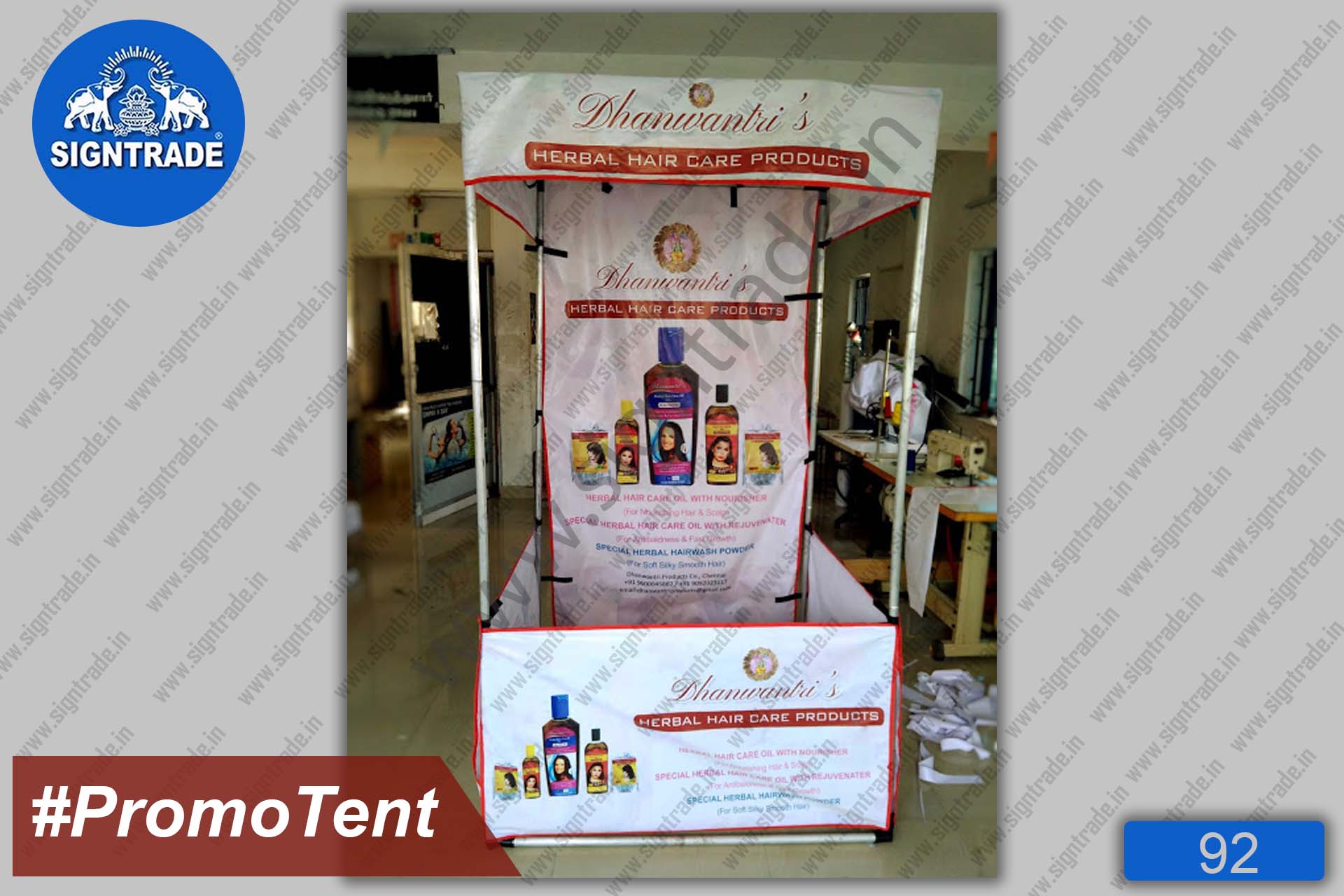 Flat Roof Tent, Canopy Tent - Dhanwantari Herbal Care