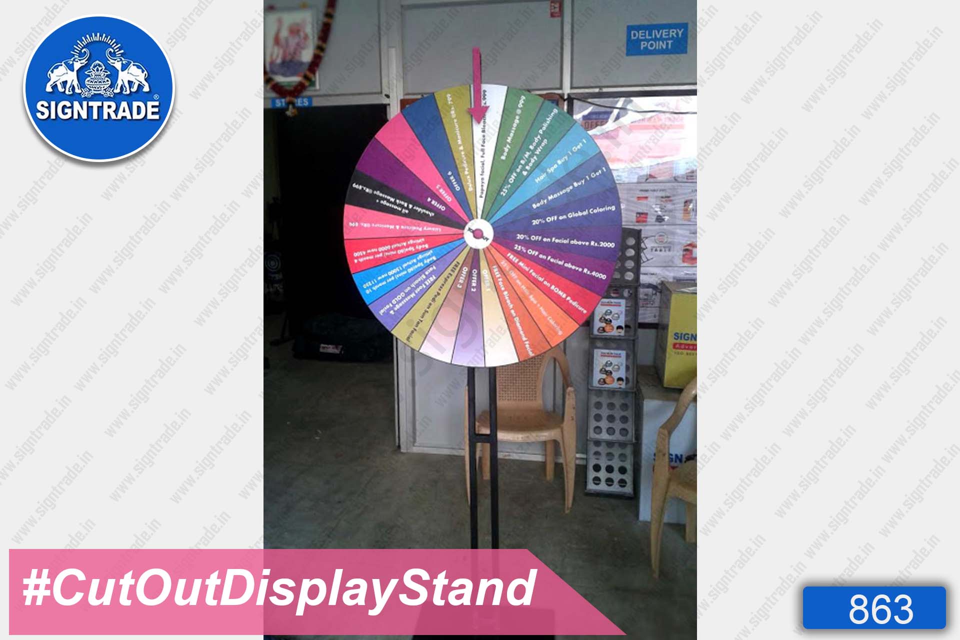 Cut Out Display Stand