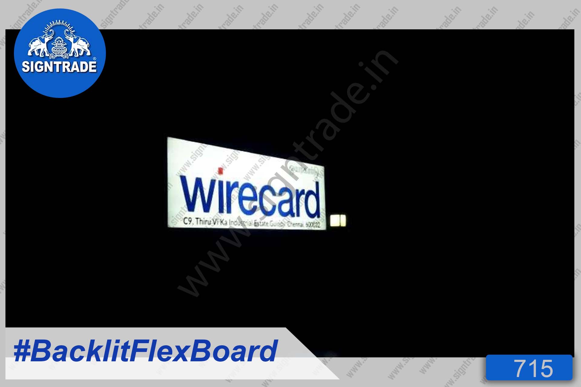 Wirecard Financial services company - Backlit Flex Board