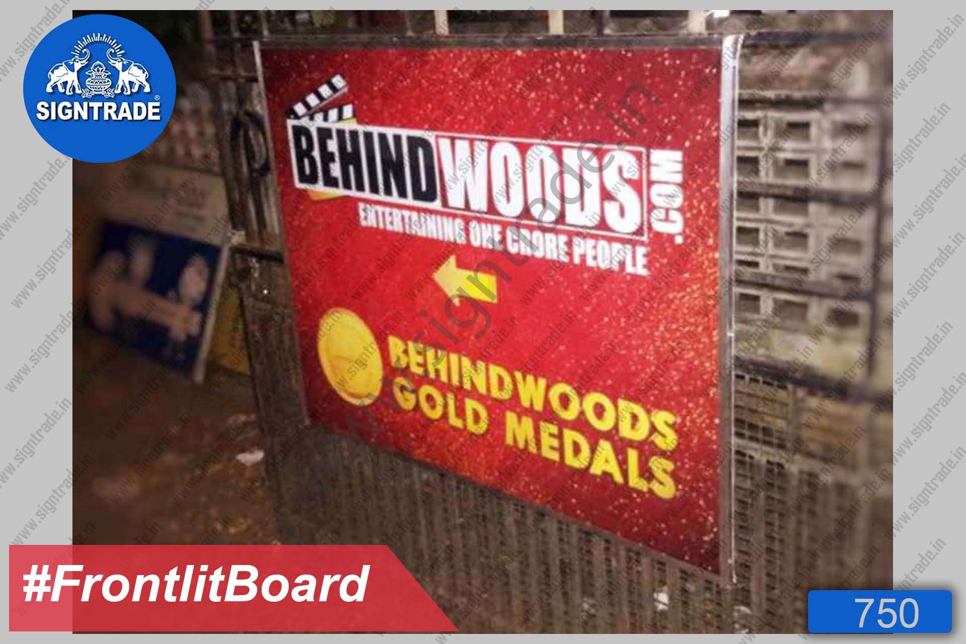 Behind Woods - Frontlit Flex Board