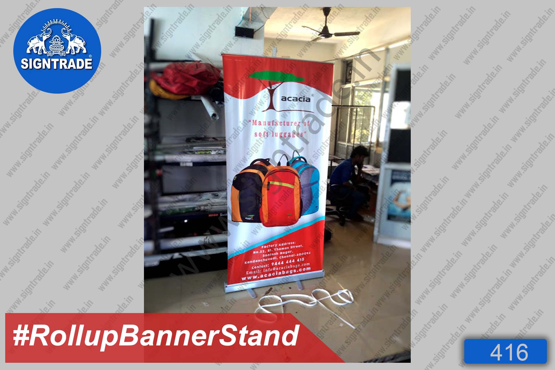 Acacia Manufacturer of Soft Luggage - Roll Up Banner Stand