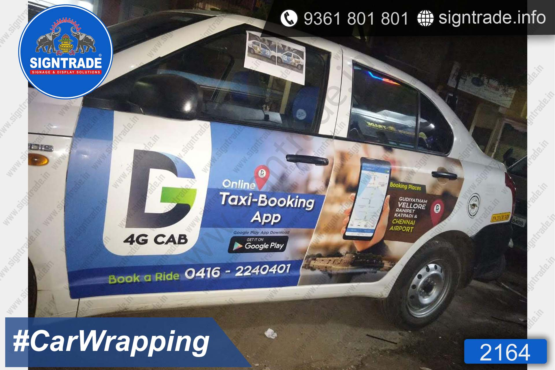 4G Cab Car Wrapping