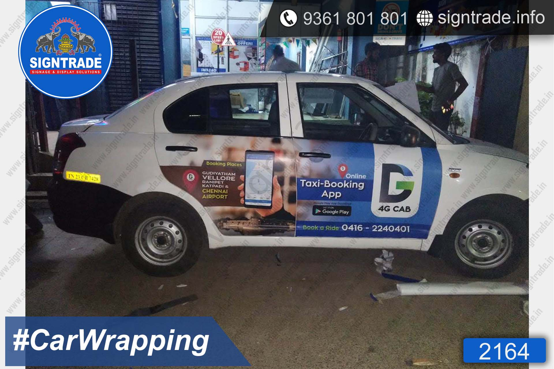 4G Cab Car Wrapping