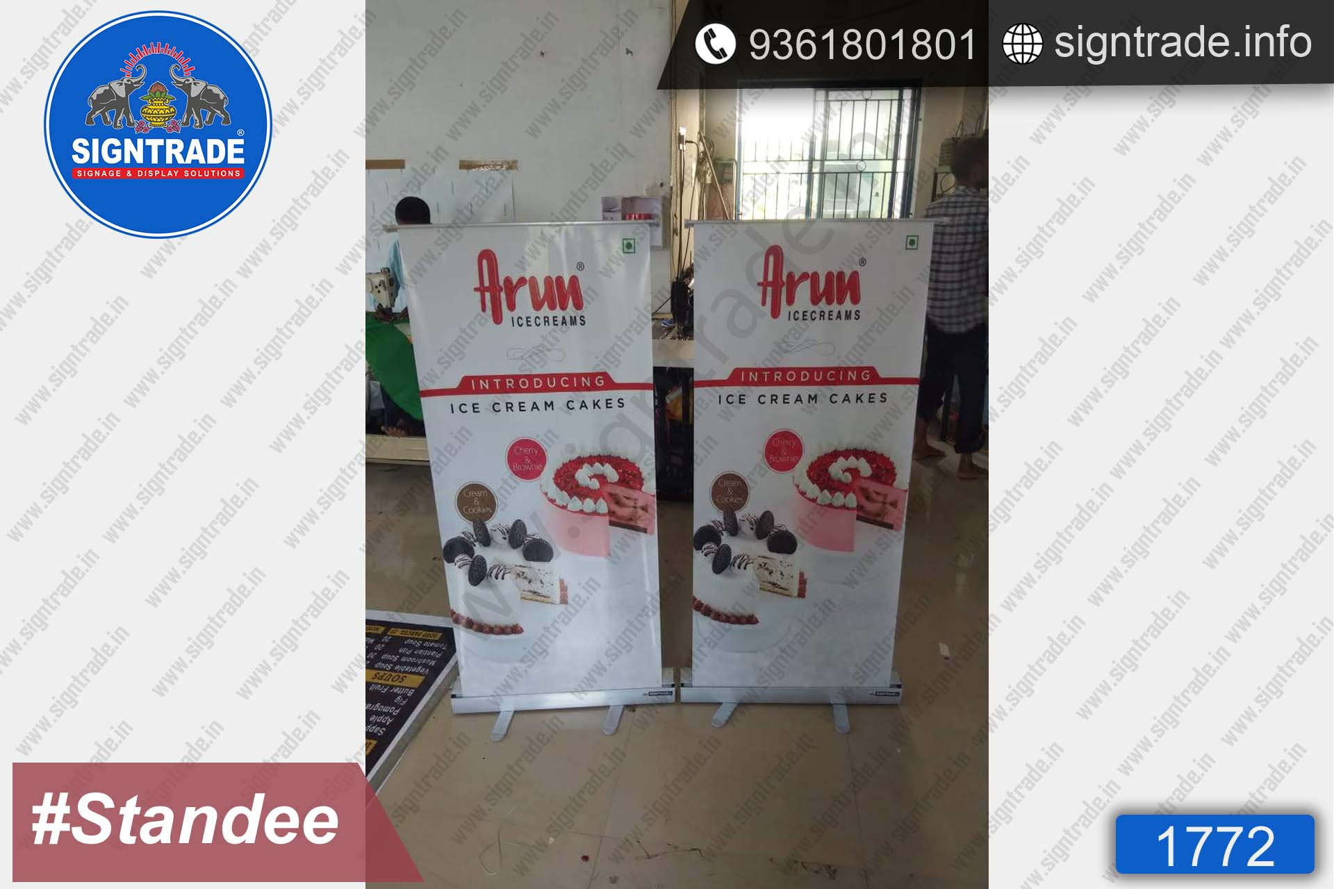 Arun ice Cream Cakes Standee