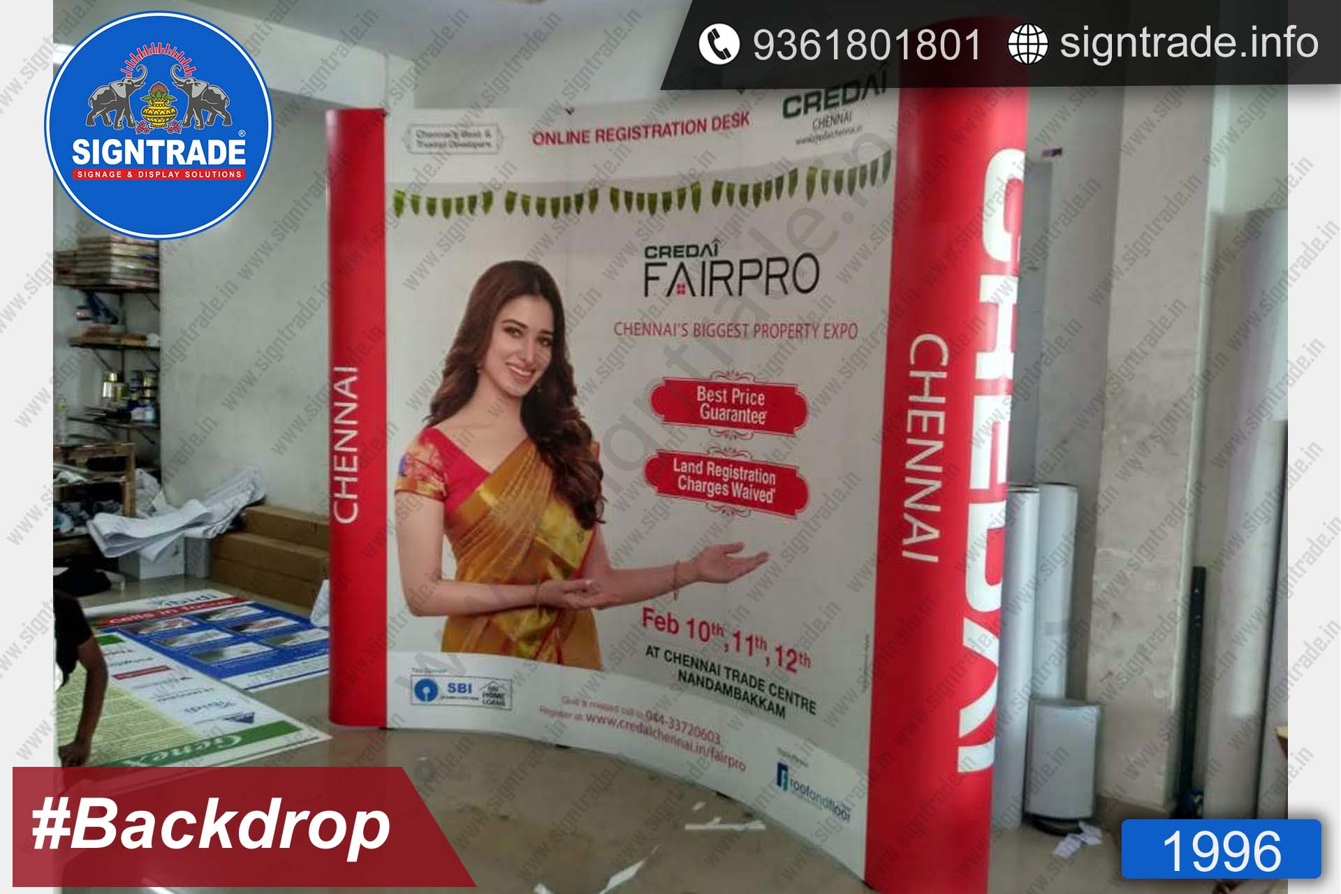 Credai Backdrop Display