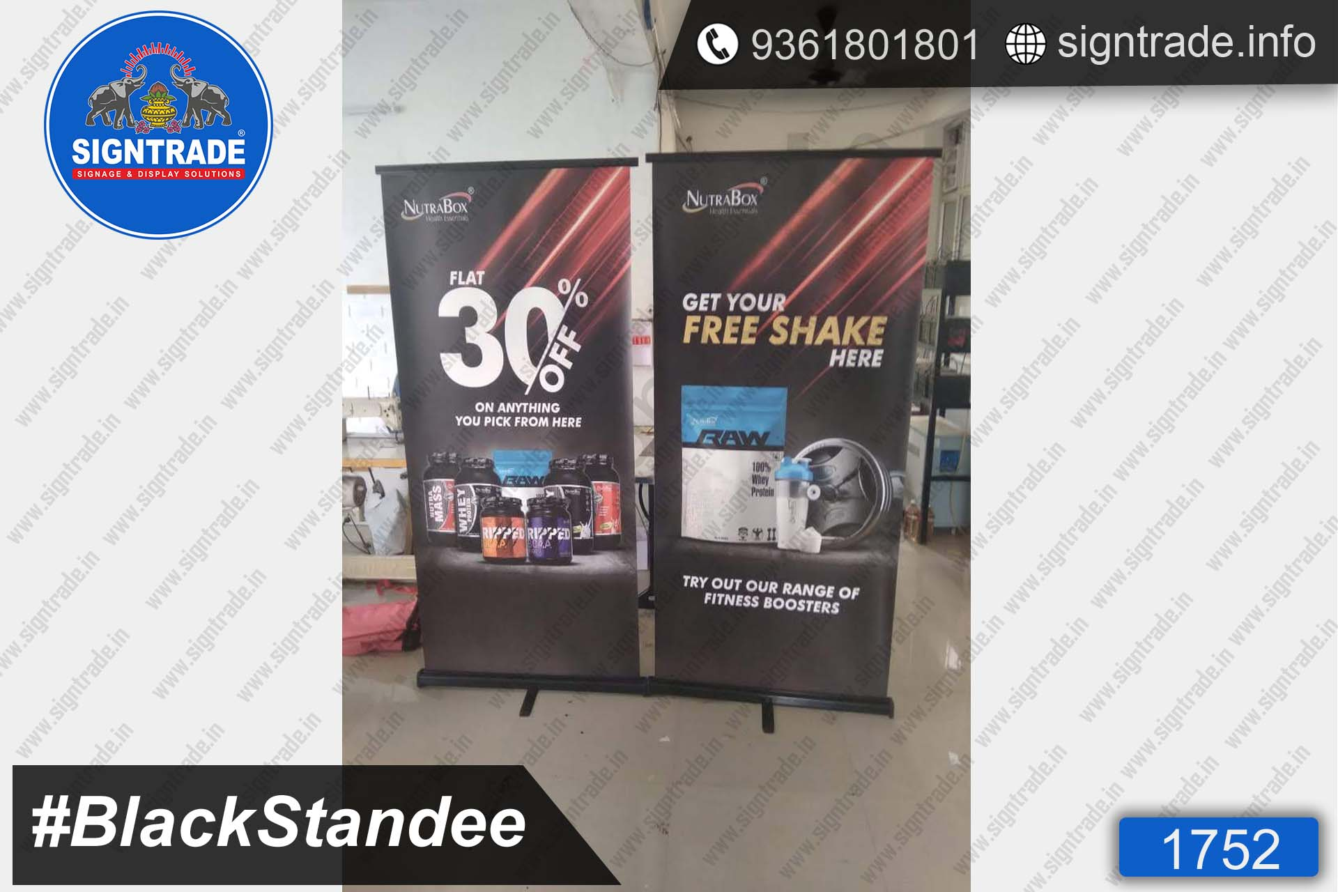 Nutrabox Black Standee