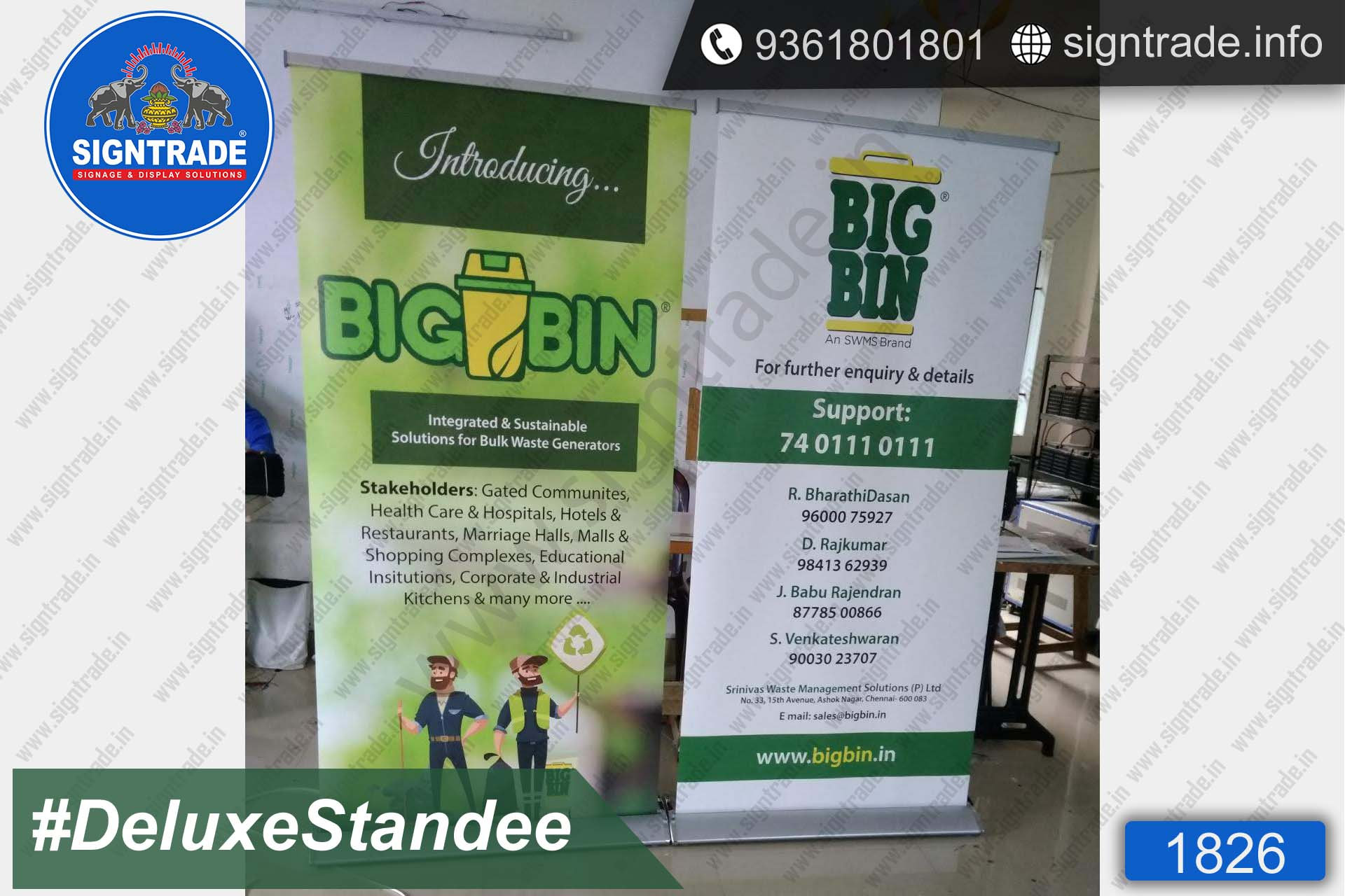 bigbin delux standee