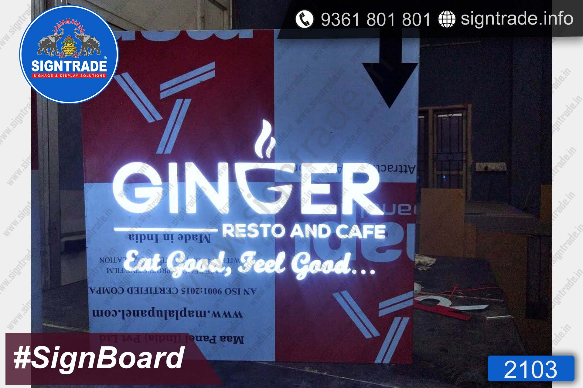 ginger sign board