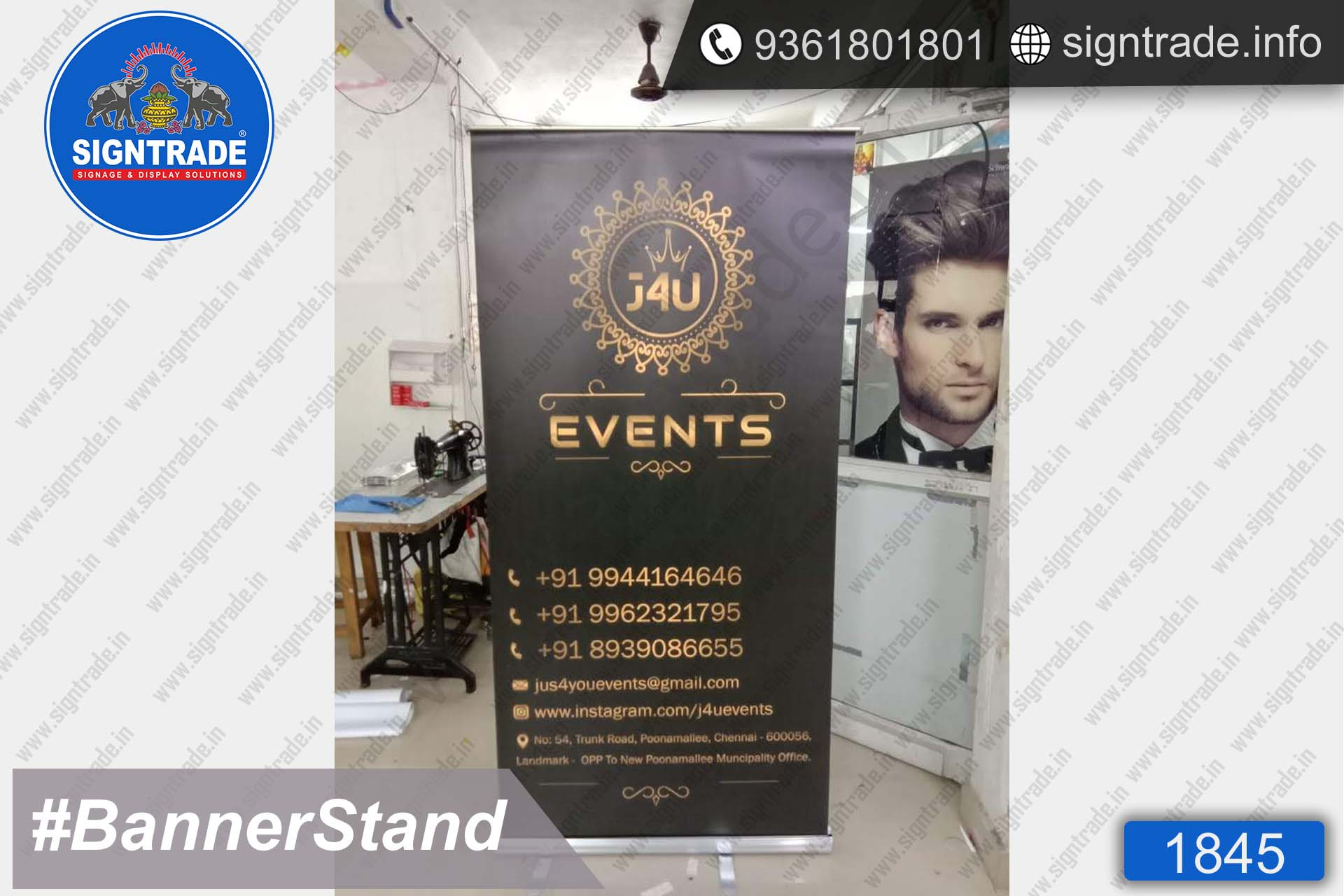 j4u banner stand