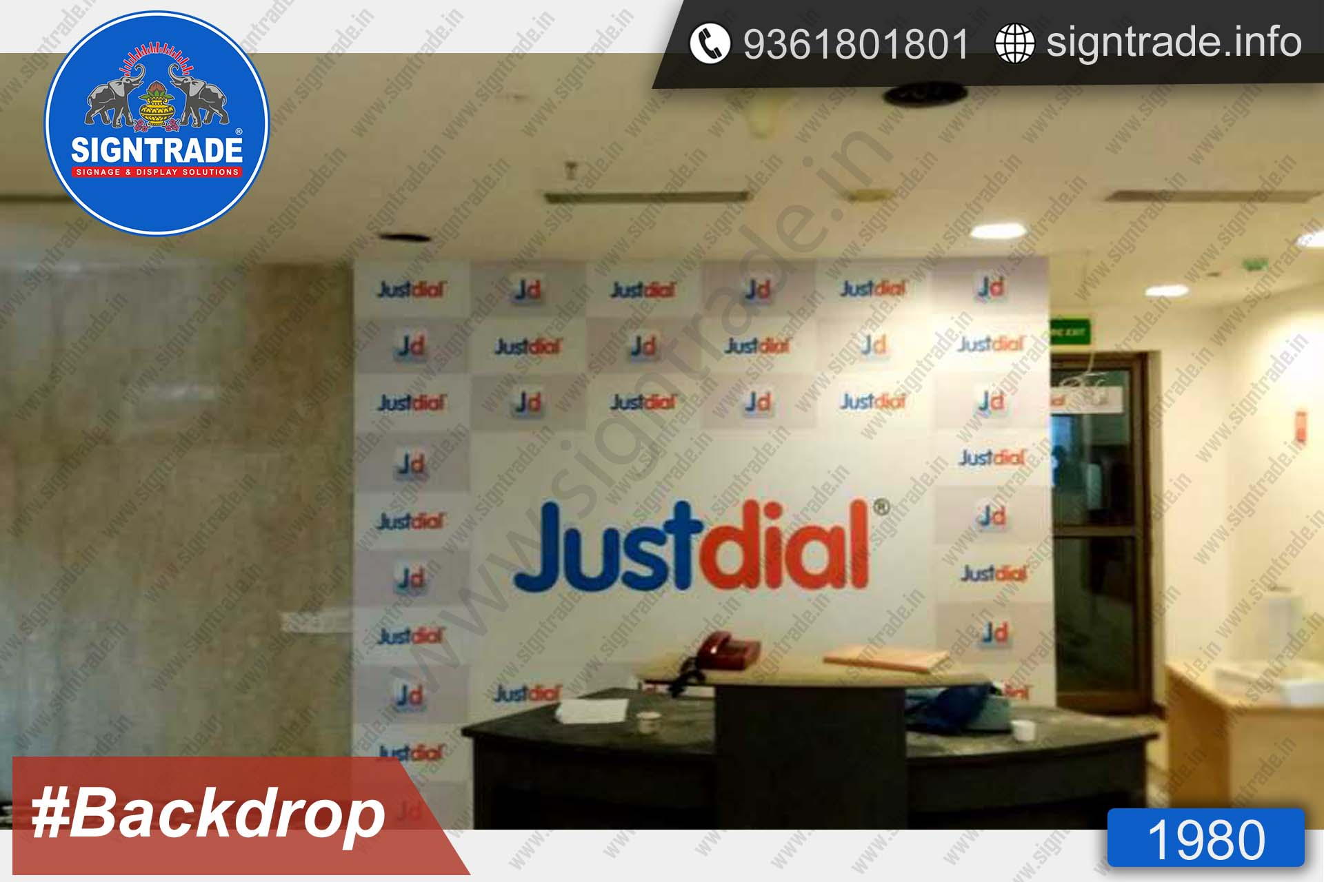 justdial backlit board