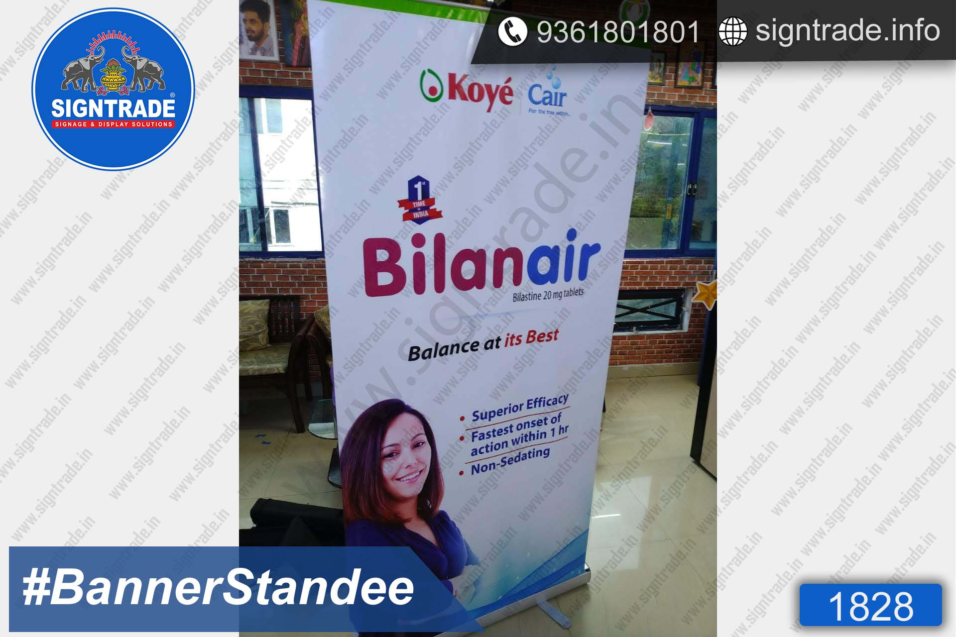 koye banner standee