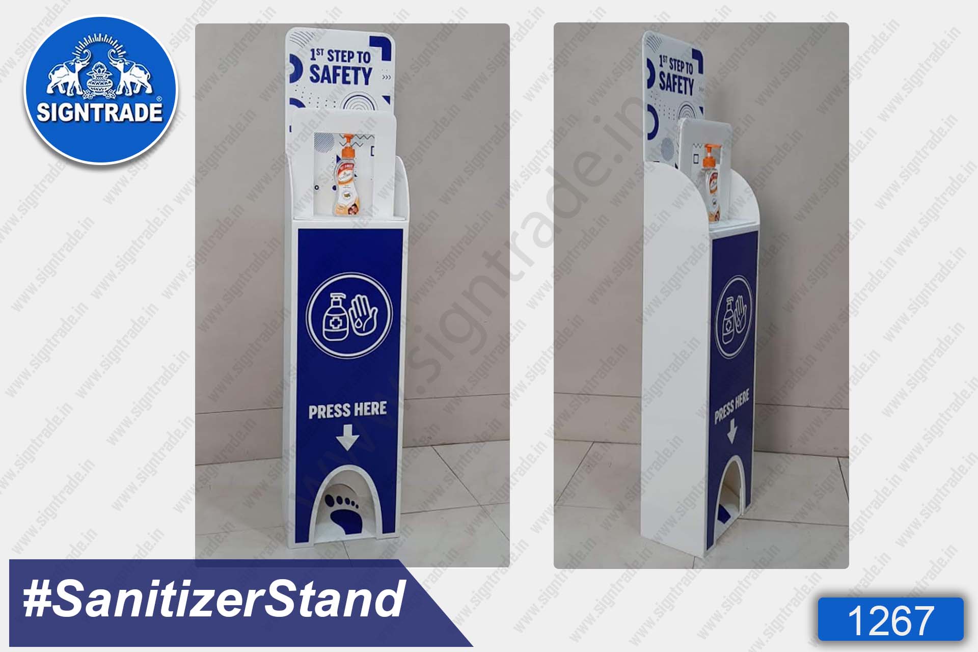 Sanitizer Stand (Blue)