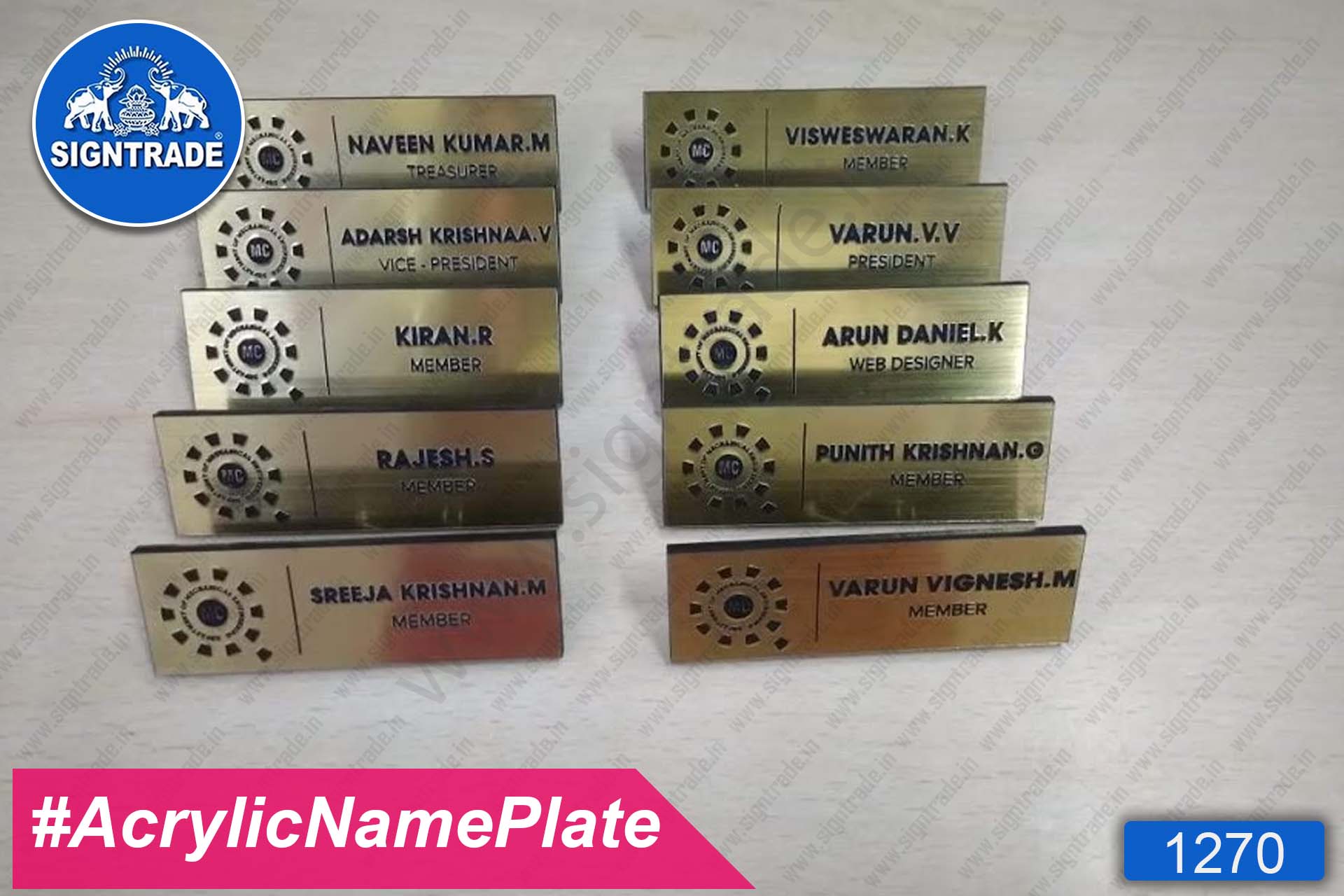 Acrylic Name Plate