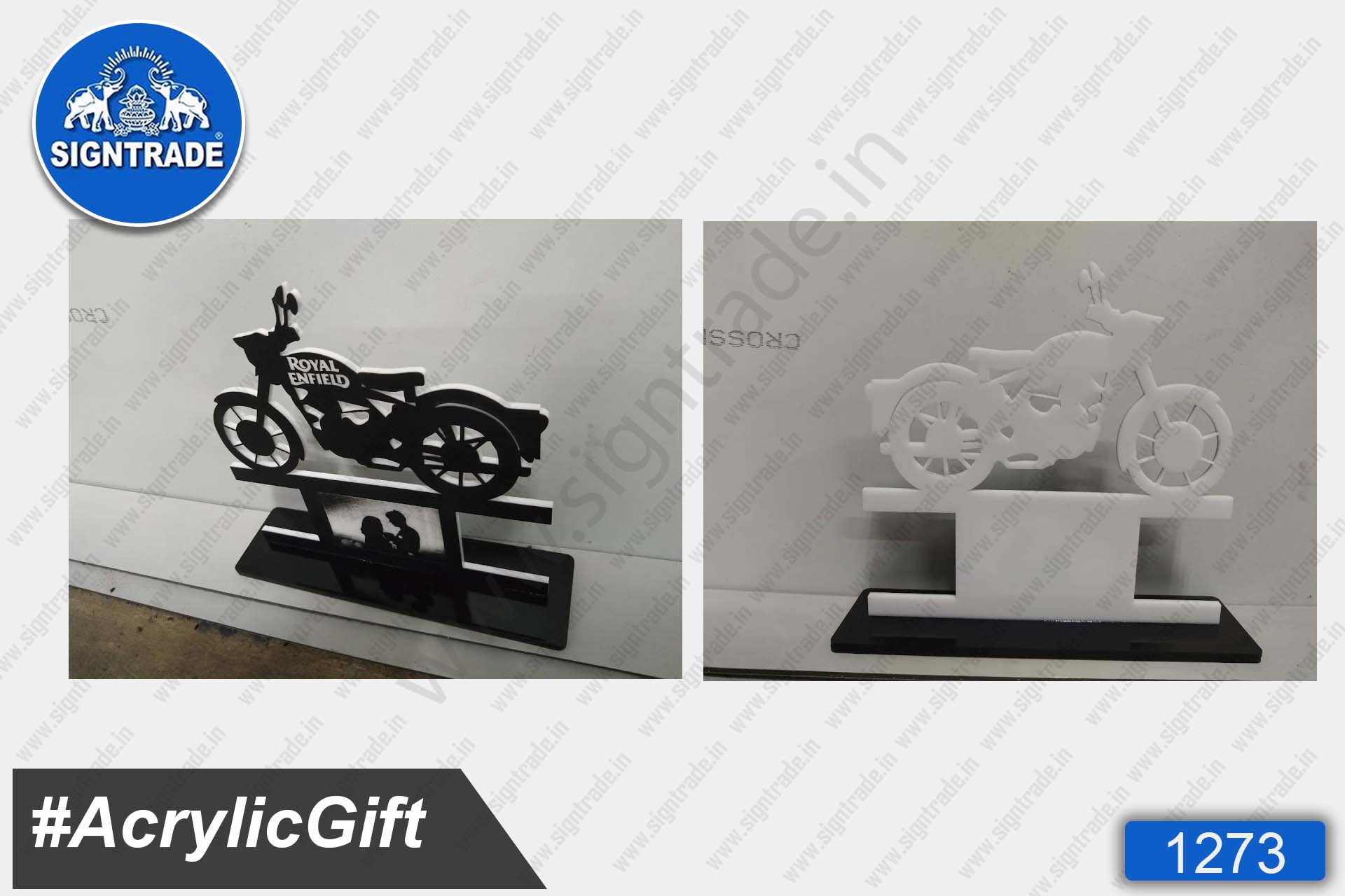 Acrylic Bike Sign Gift (Royal Enfield)