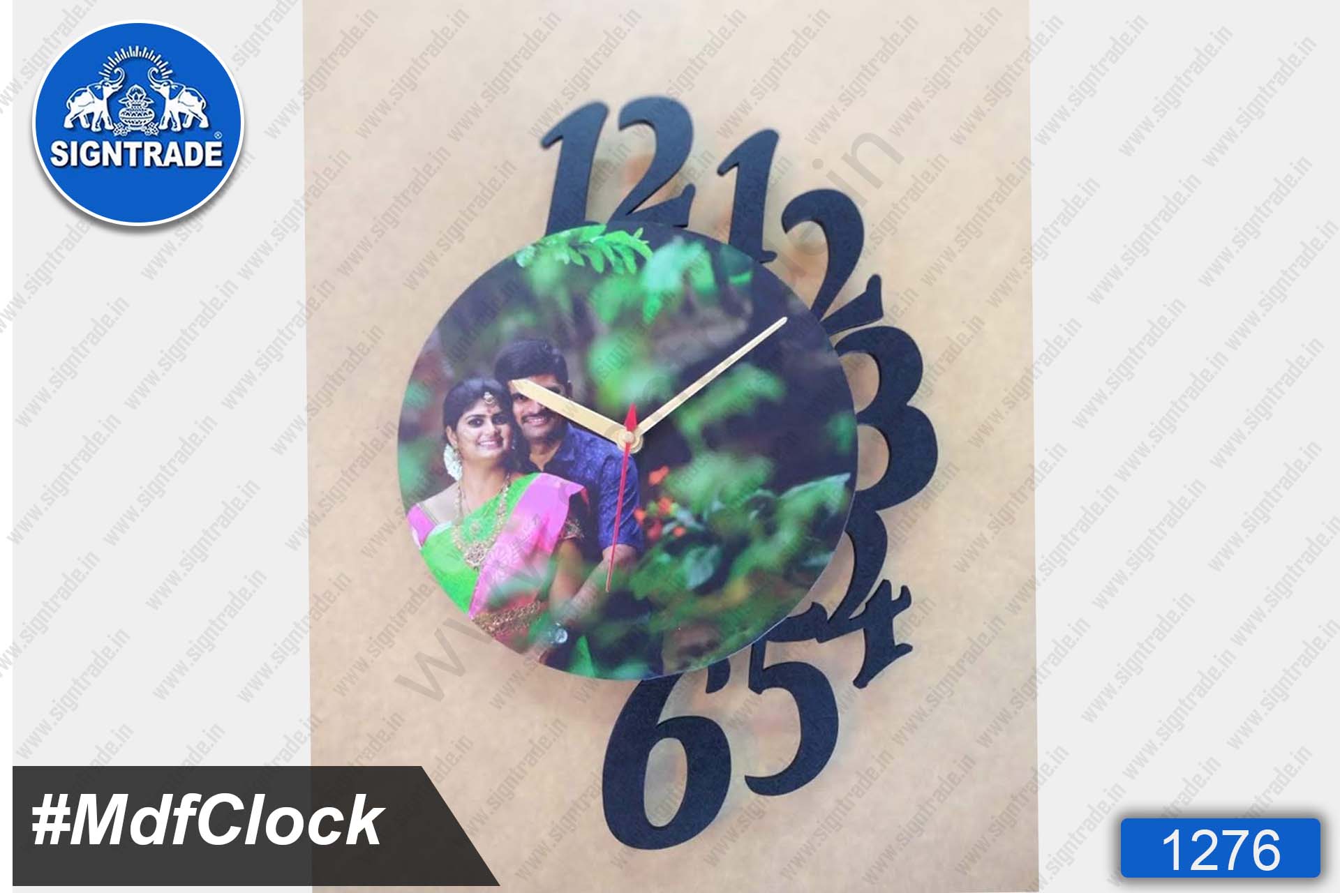 MDF Wall Clock with Photo