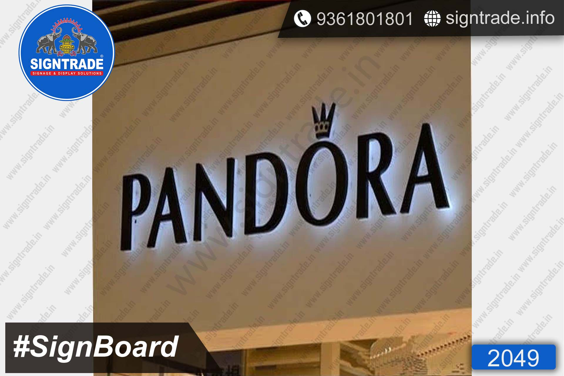 pandora sign board