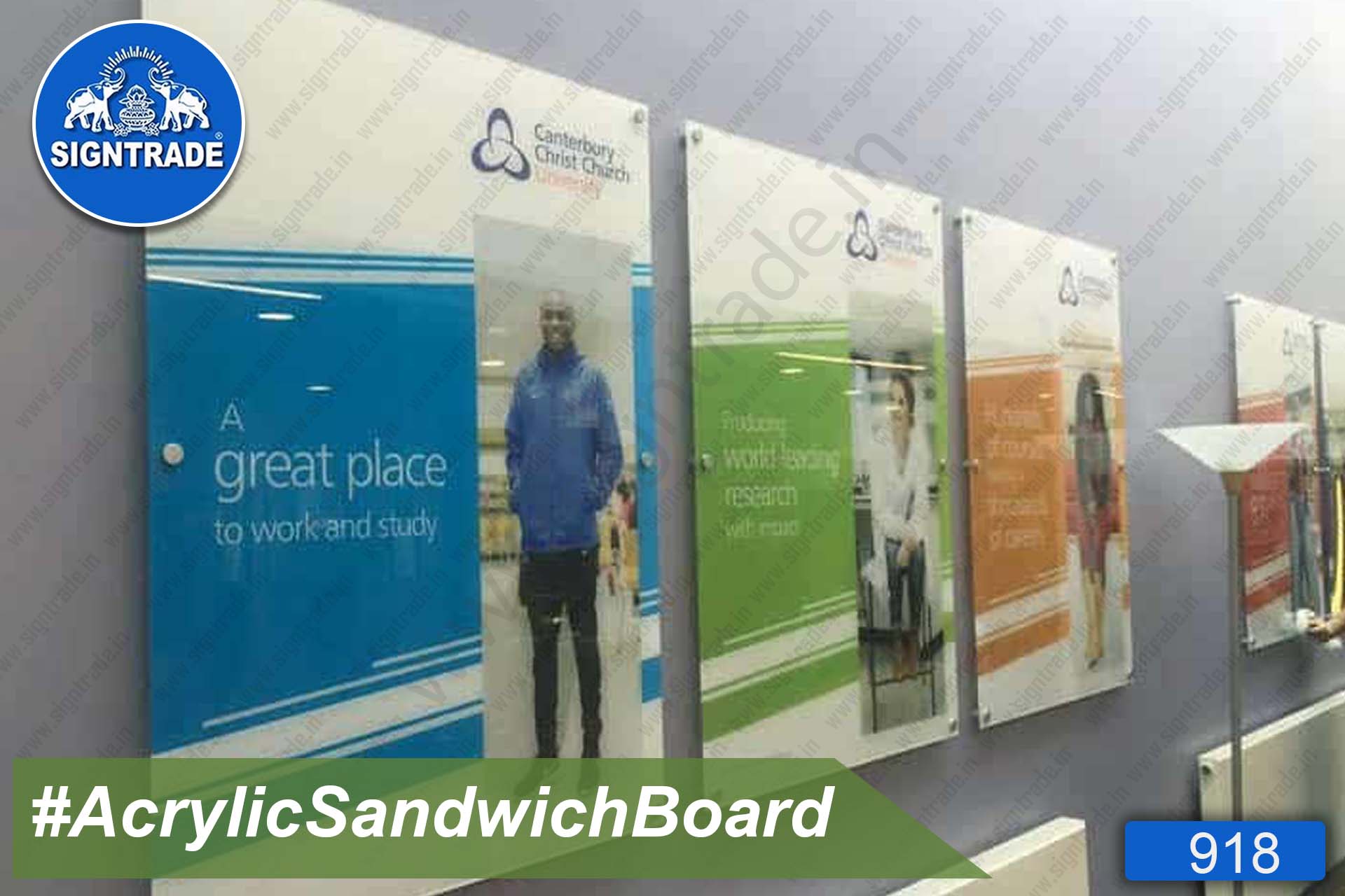 Canterbury Christian Church - Acrylic Display Sandwich Board