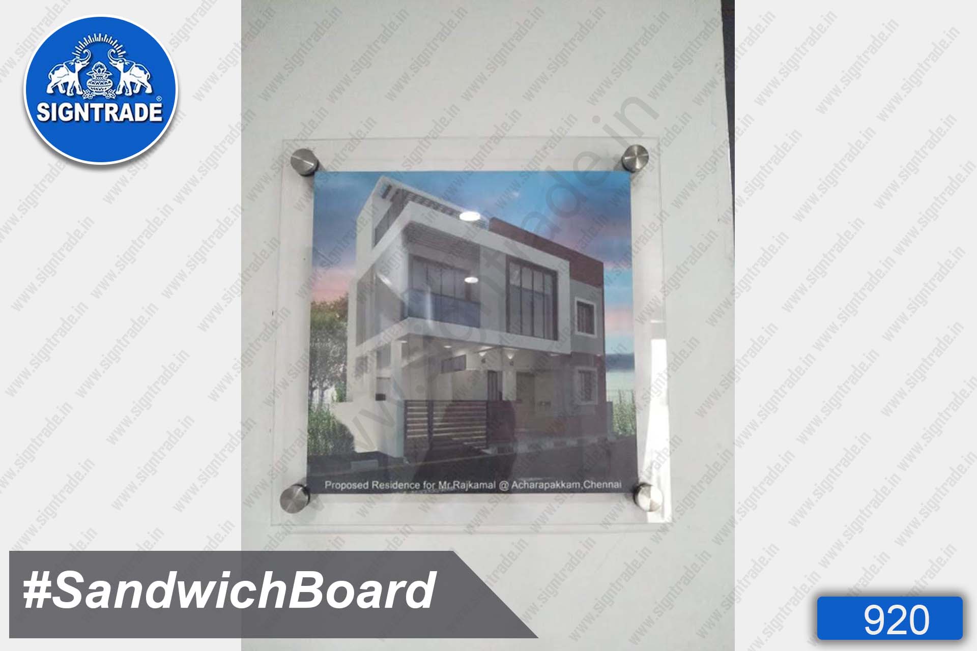 Rajkamal Constructions - Acrylic Display Sandwich Board