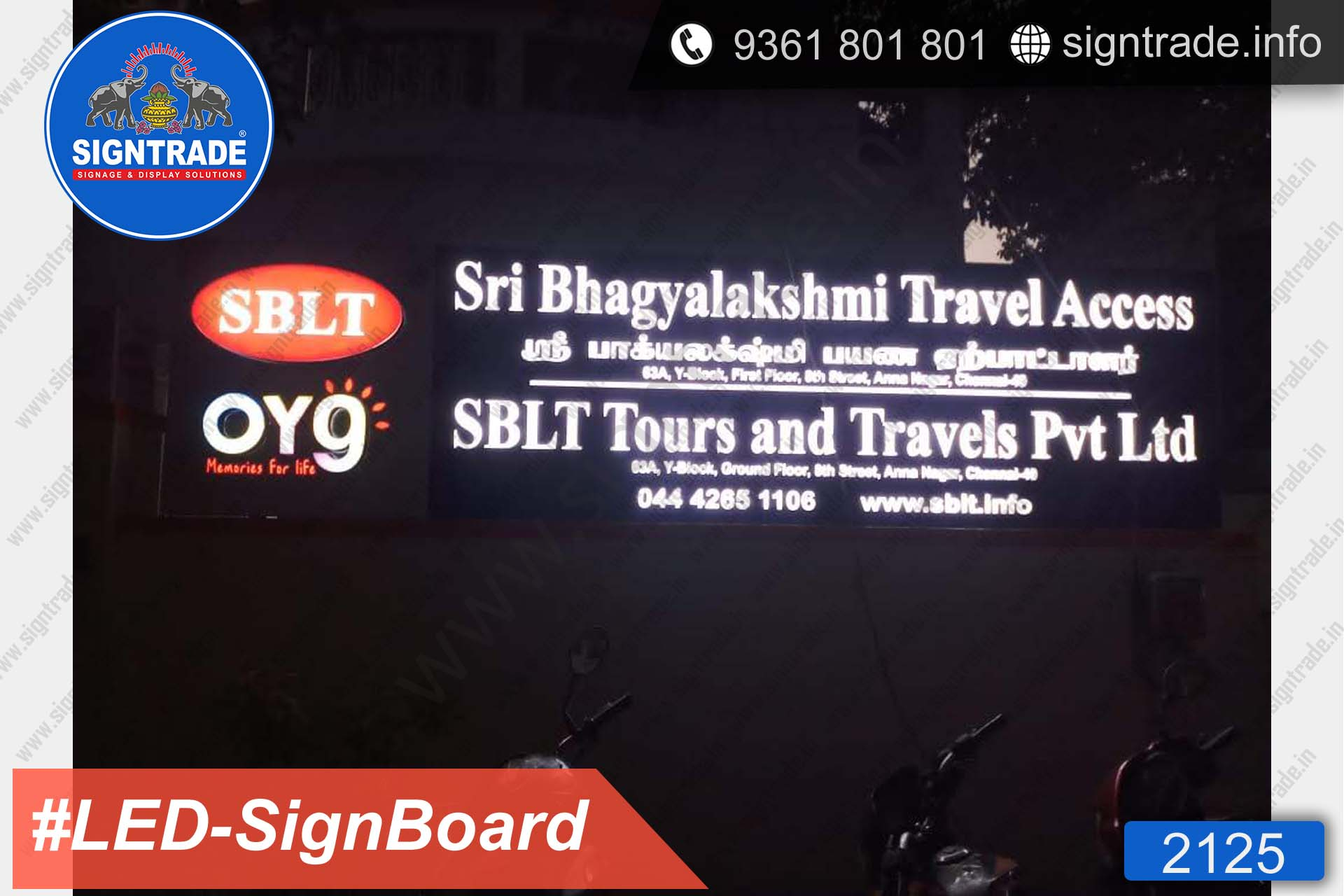 sblt led sign board