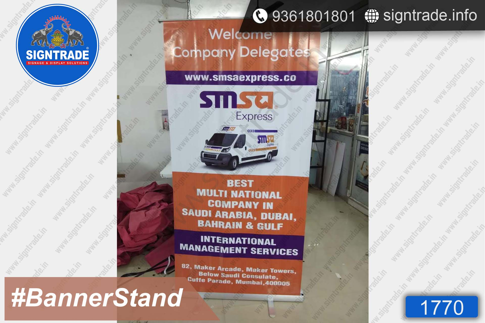 smsa banner stand