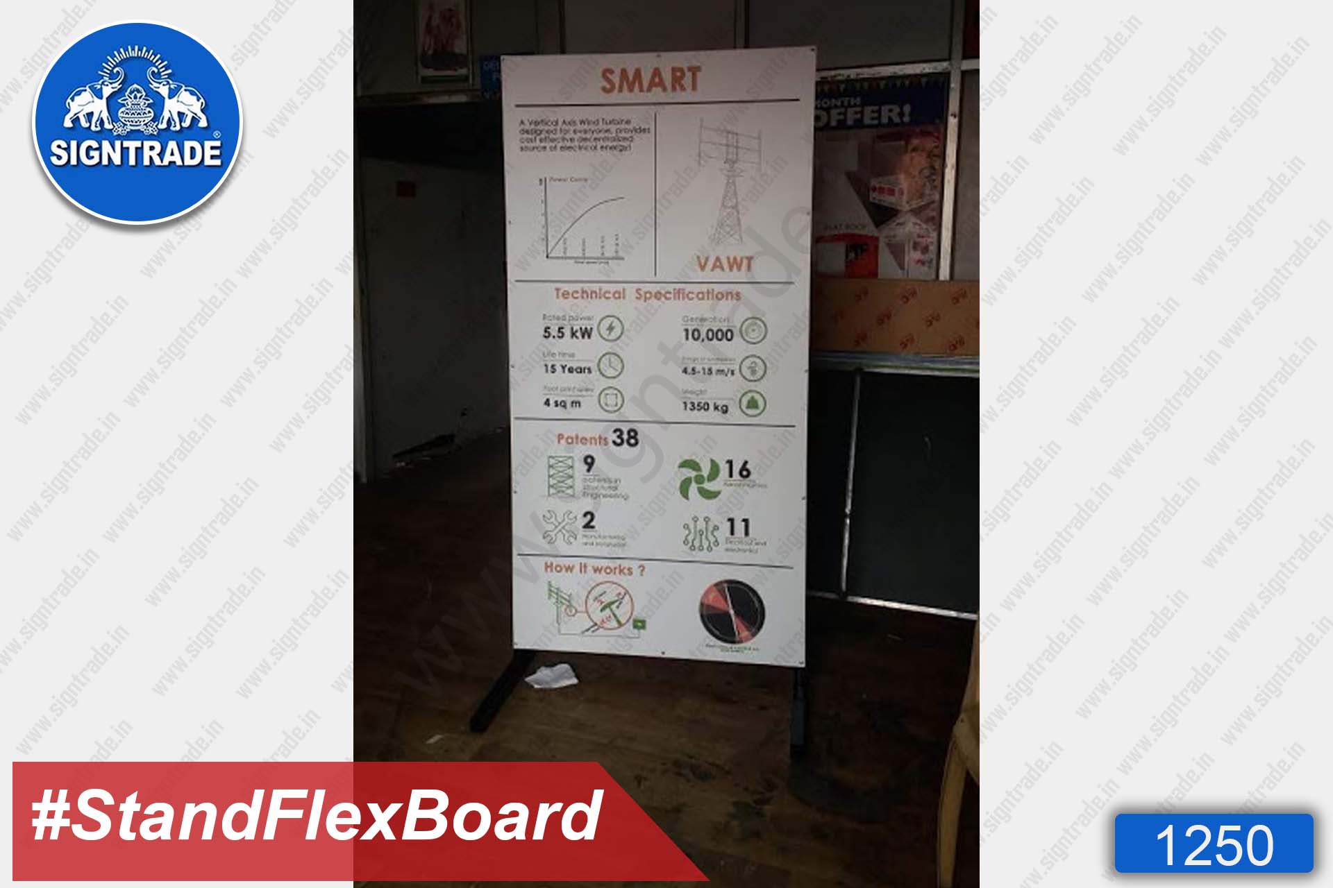 stand up flex board