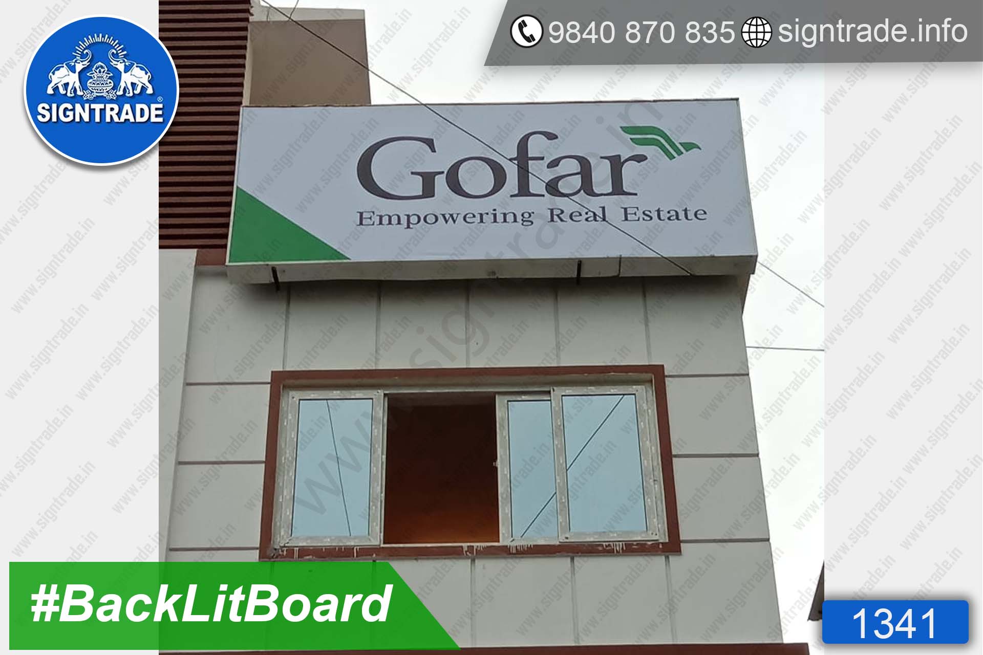 Gofar - Empowering Real Estate - Chennai - SIGNTRADE - BackLit Flex Board Manufacturers in Chennai