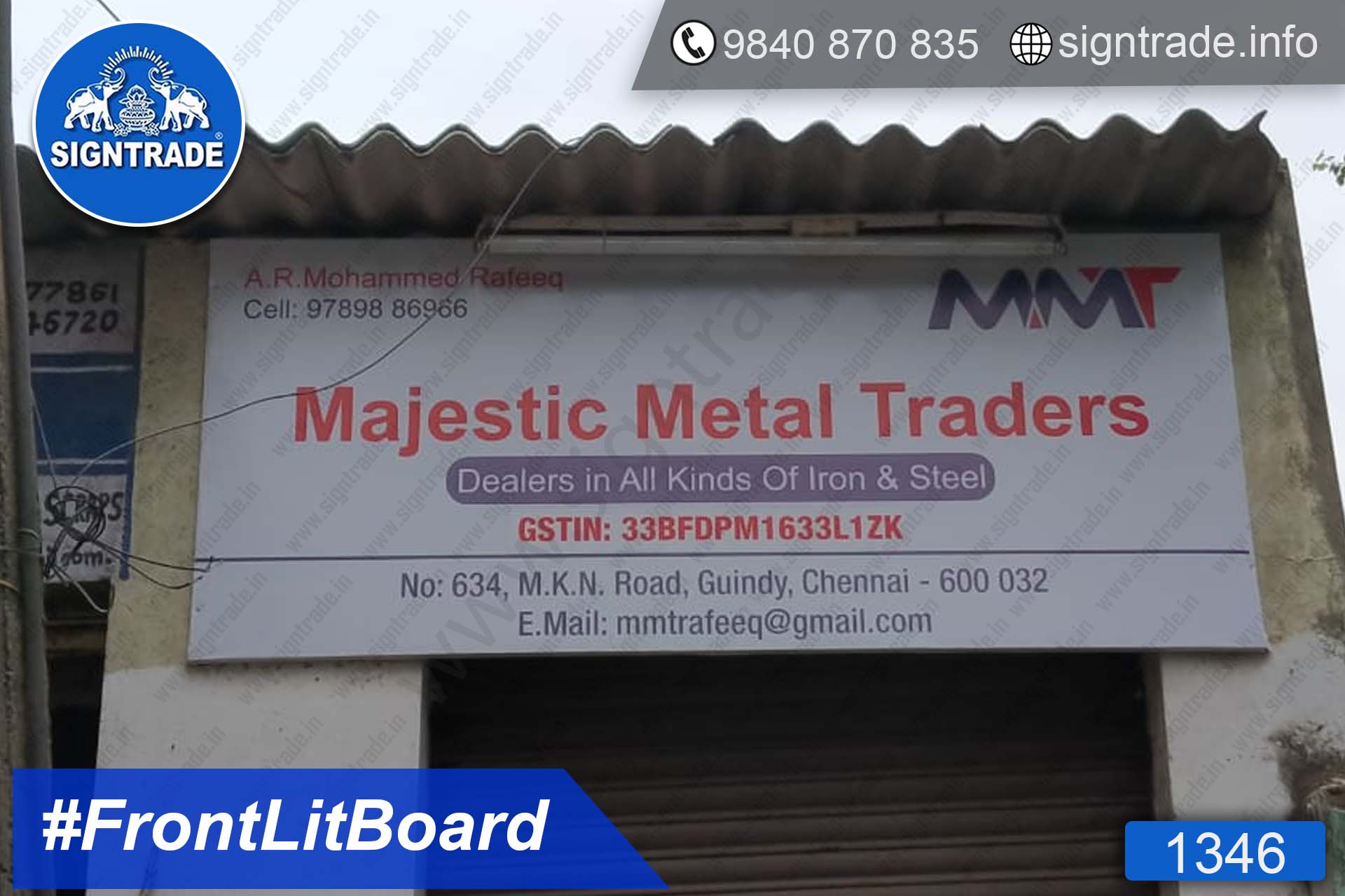 Majestic Metal Traders - Frontlit Flex Board