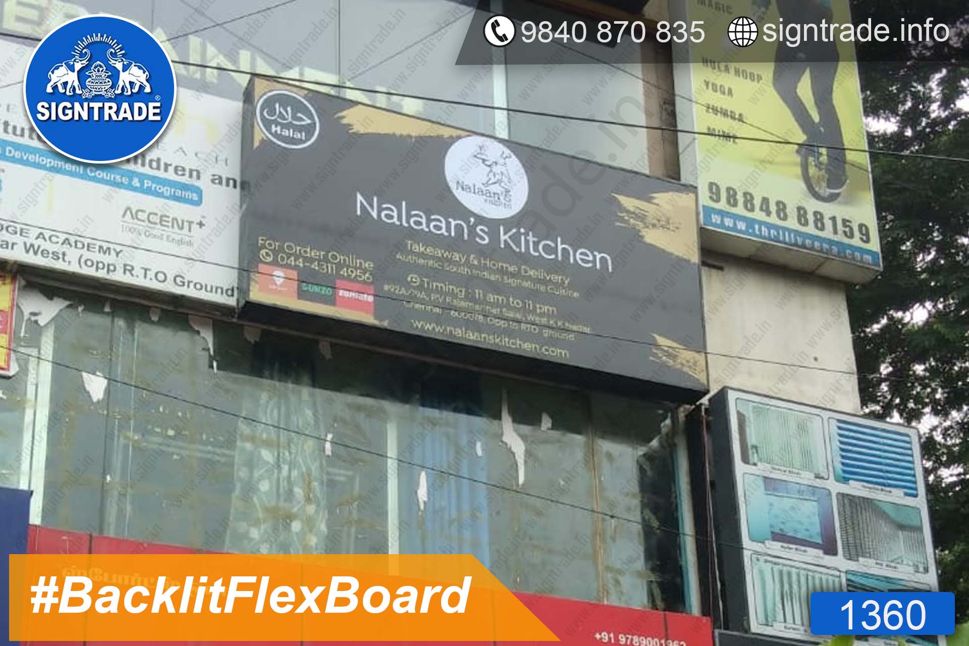 Nalaan's Kitchen, KK Nagar, Chennai - SIGNTRADE - Backlit Flex Board Manufactures in Chennai