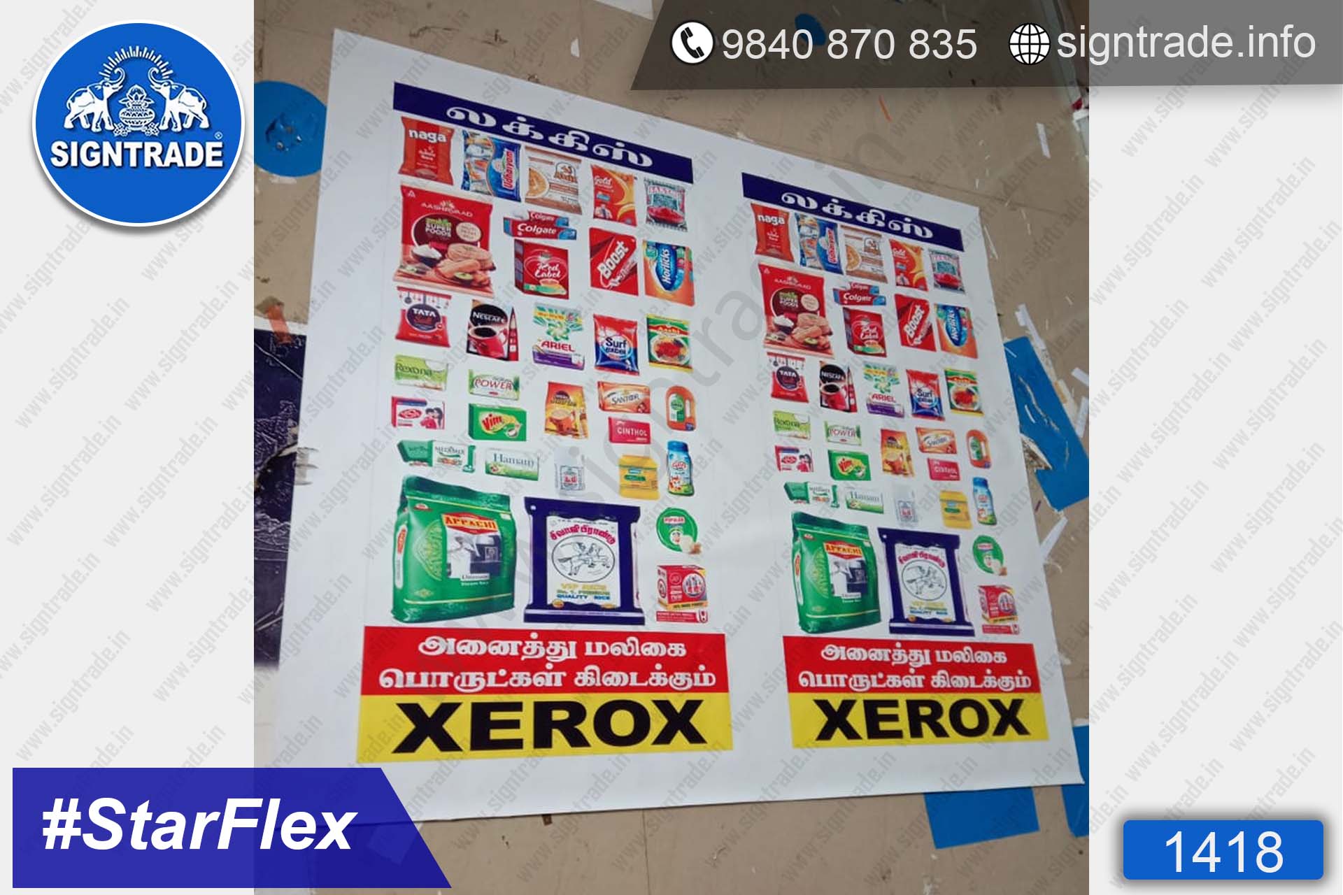 luckys xerox - 1418, Flex Board, Frontlit Flex Board, Star Frontlit Flex Board, Frontlit Flex Banners, Shop Front Flex Board, Shop Flex Board, Star Flex