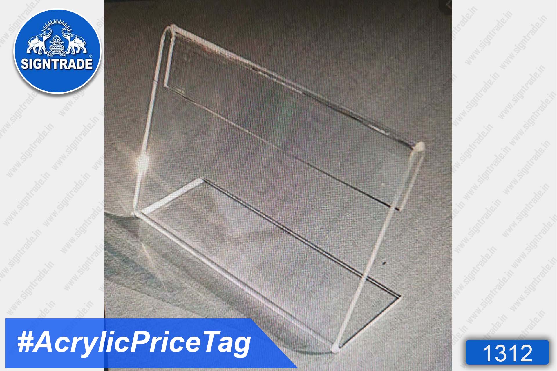 Clear Acrylic Price Tag