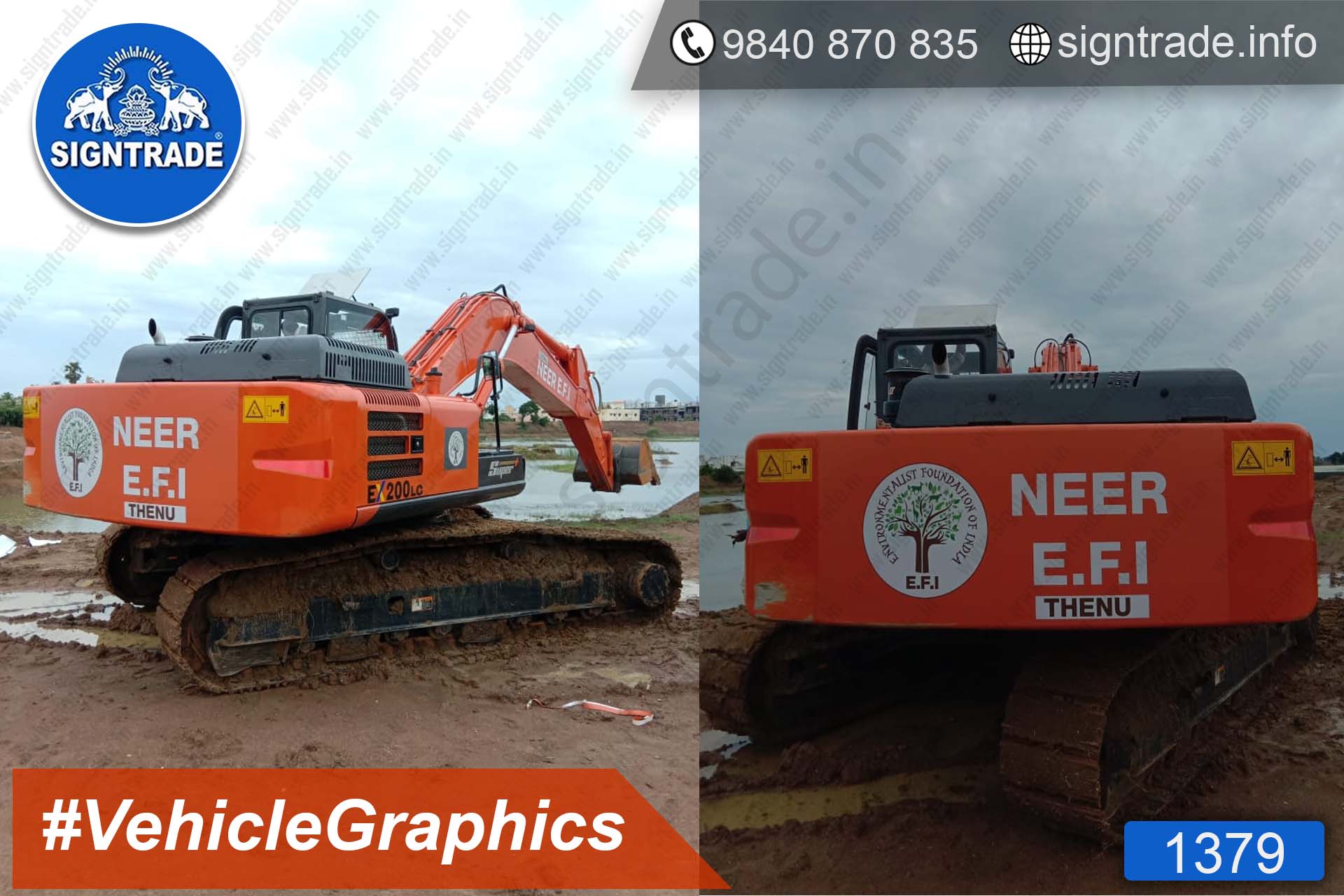 Vehicle Graphics , Vinyl Wrap in Chennai, JCB Machine