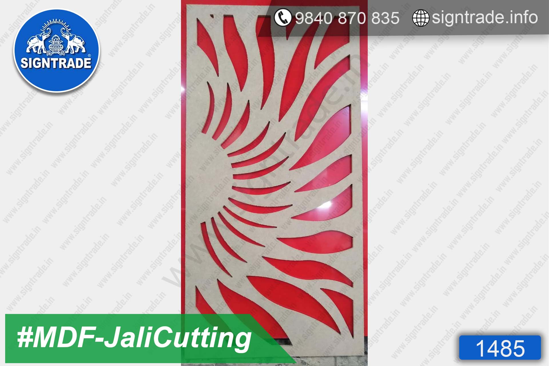MDF Flower Cutting, MDF Jali Cutting - SIGNTRADE - MDF, Wood CNC Cutting Service in Chennai