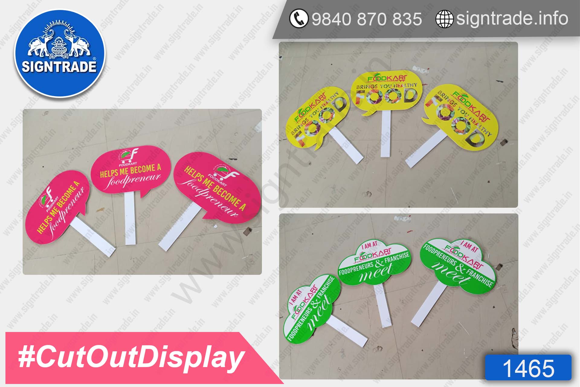 Food Kart - Foam Board - Cotout Display