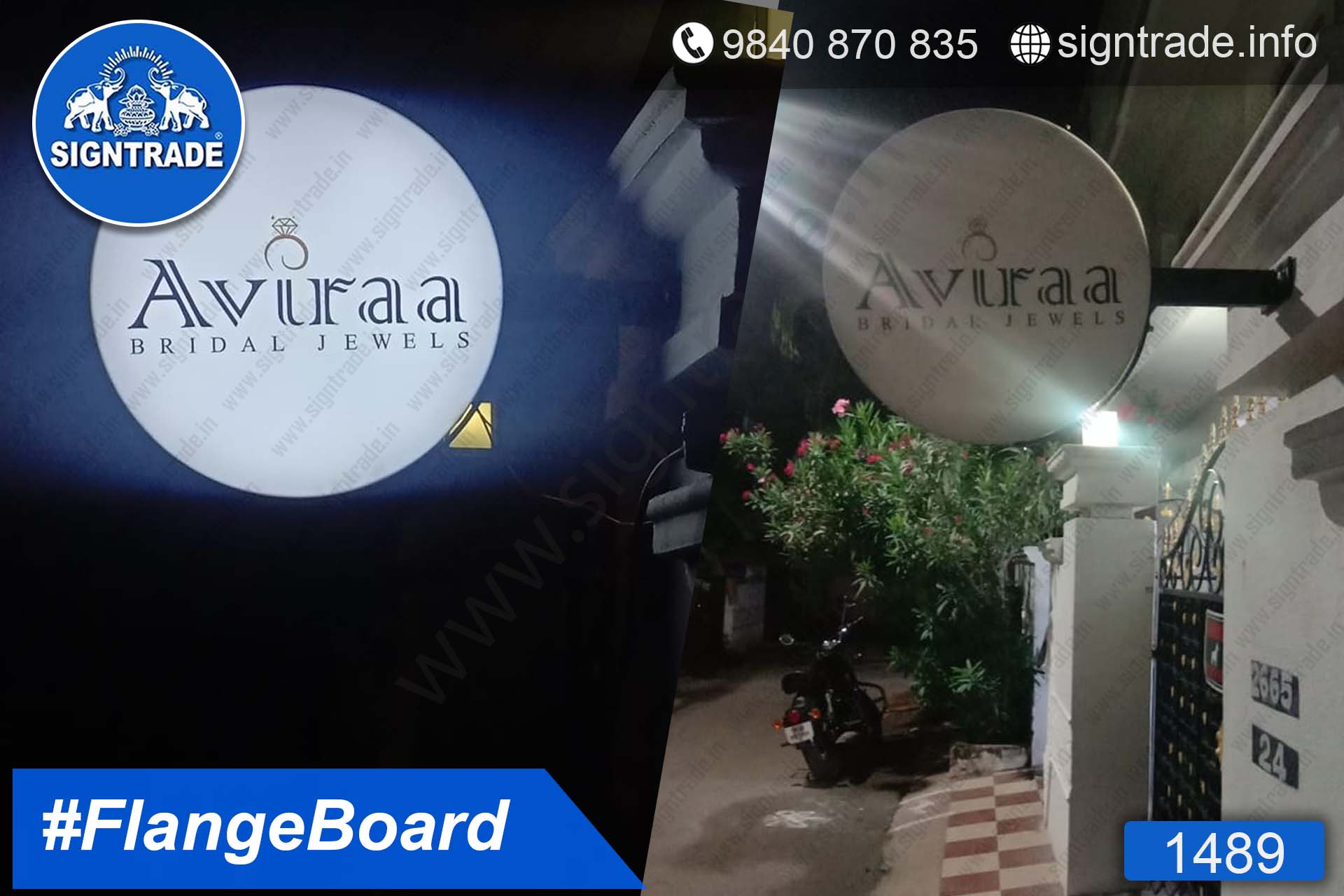 Aviraa Bridal Jewels, Chennai - SIGNTRADE - Lollipop Board, Flange Board Manufacturers in Chennai