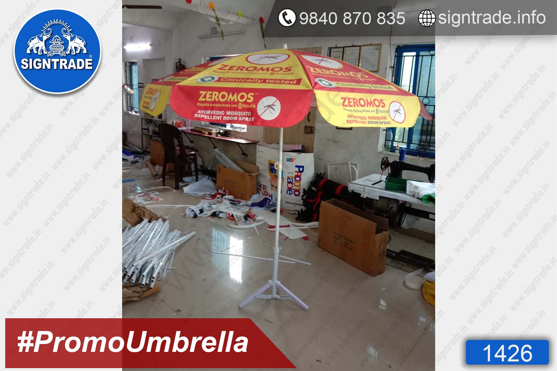 Zeromos Natural Mosquito Repellent Spray - 1426, Promotional Umbrella, Umbrella, Promo Umbrella, Advertising Umbrella, Big Umbrella, Large Umbrella, Printed Umbrella