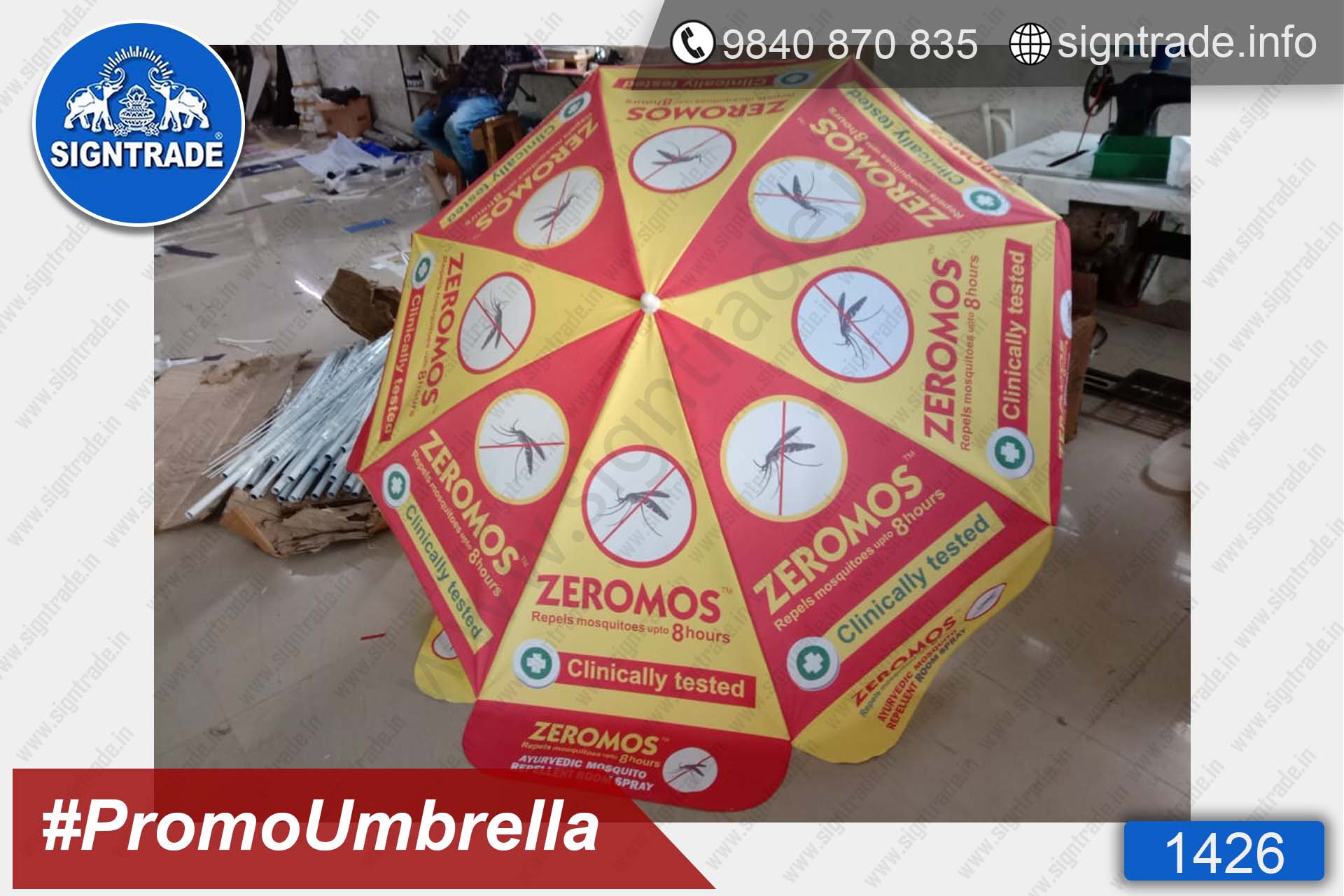 Zeromos Natural Mosquito Repellent Spray - 1426, Promotional Umbrella, Umbrella, Promo Umbrella, Advertising Umbrella, Big Umbrella, Large Umbrella, Printed Umbrella