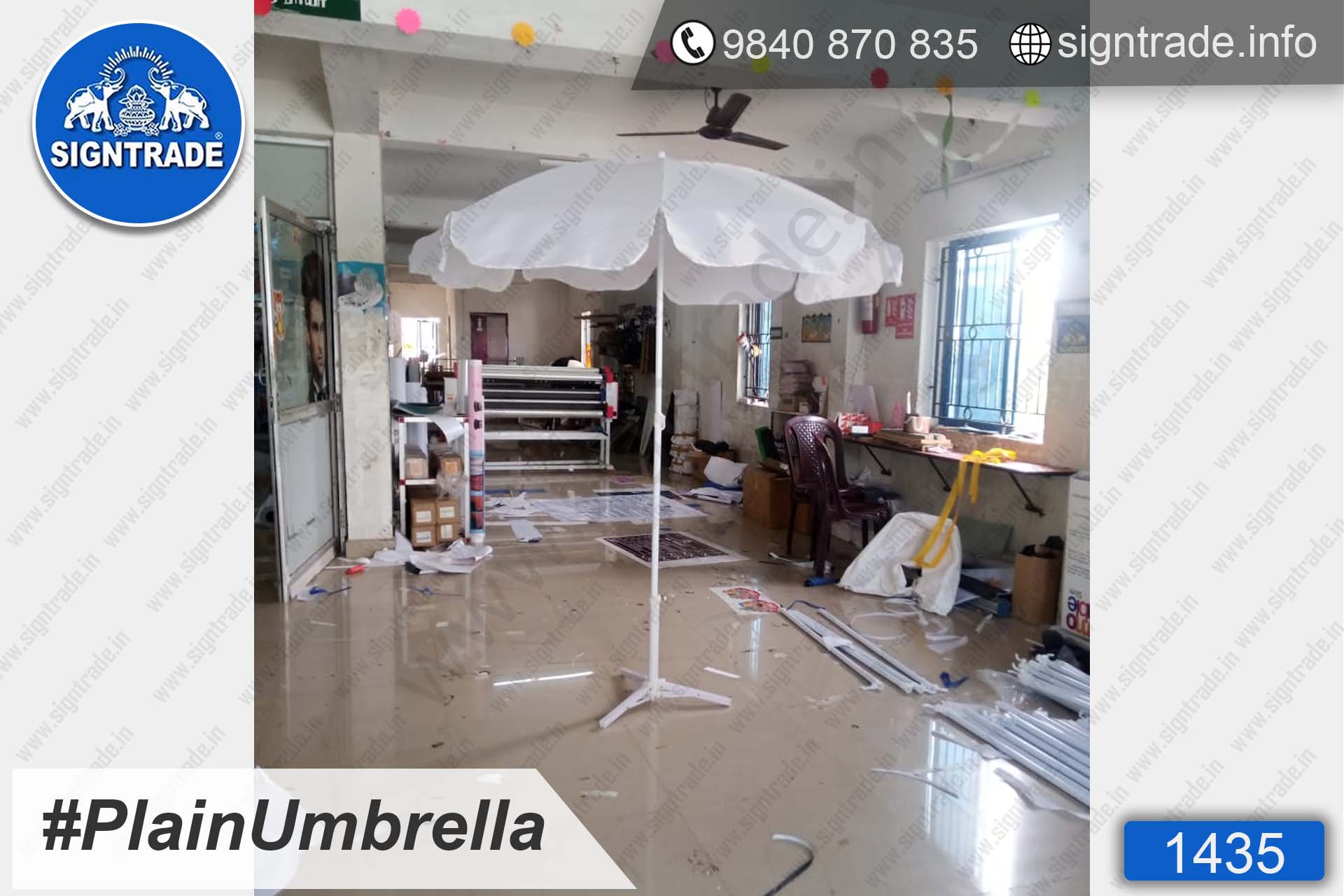 1435, Promotional Umbrella, Umbrella, Promo Umbrella, Advertising Umbrella, Big Umbrella, Large Umbrella, Printed Umbrella, Plain Umbrella, White Umbrella