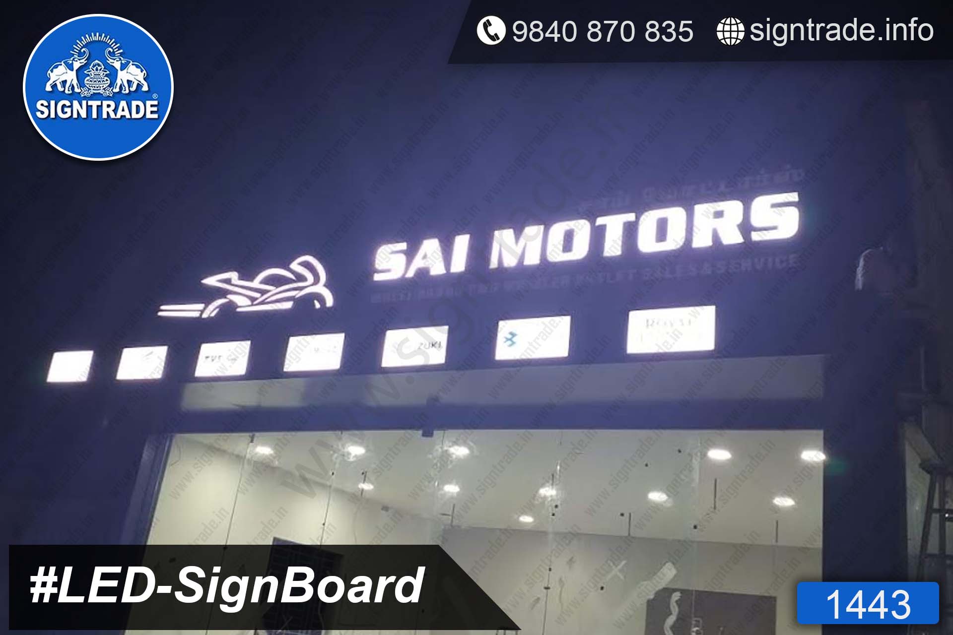 1443, LED Sign Board, Sign Board, Acrylic Sign Board, Glow Sign Board, Custom Sign Board