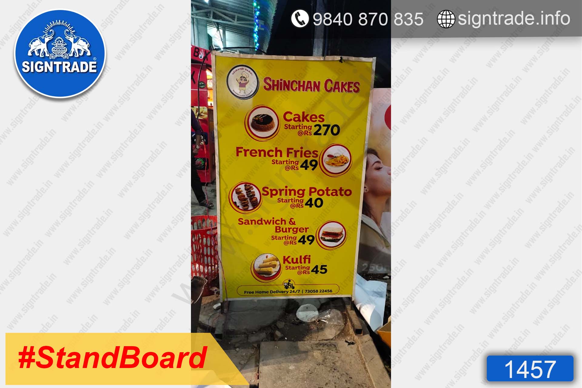 Shinchan Cakes stand board