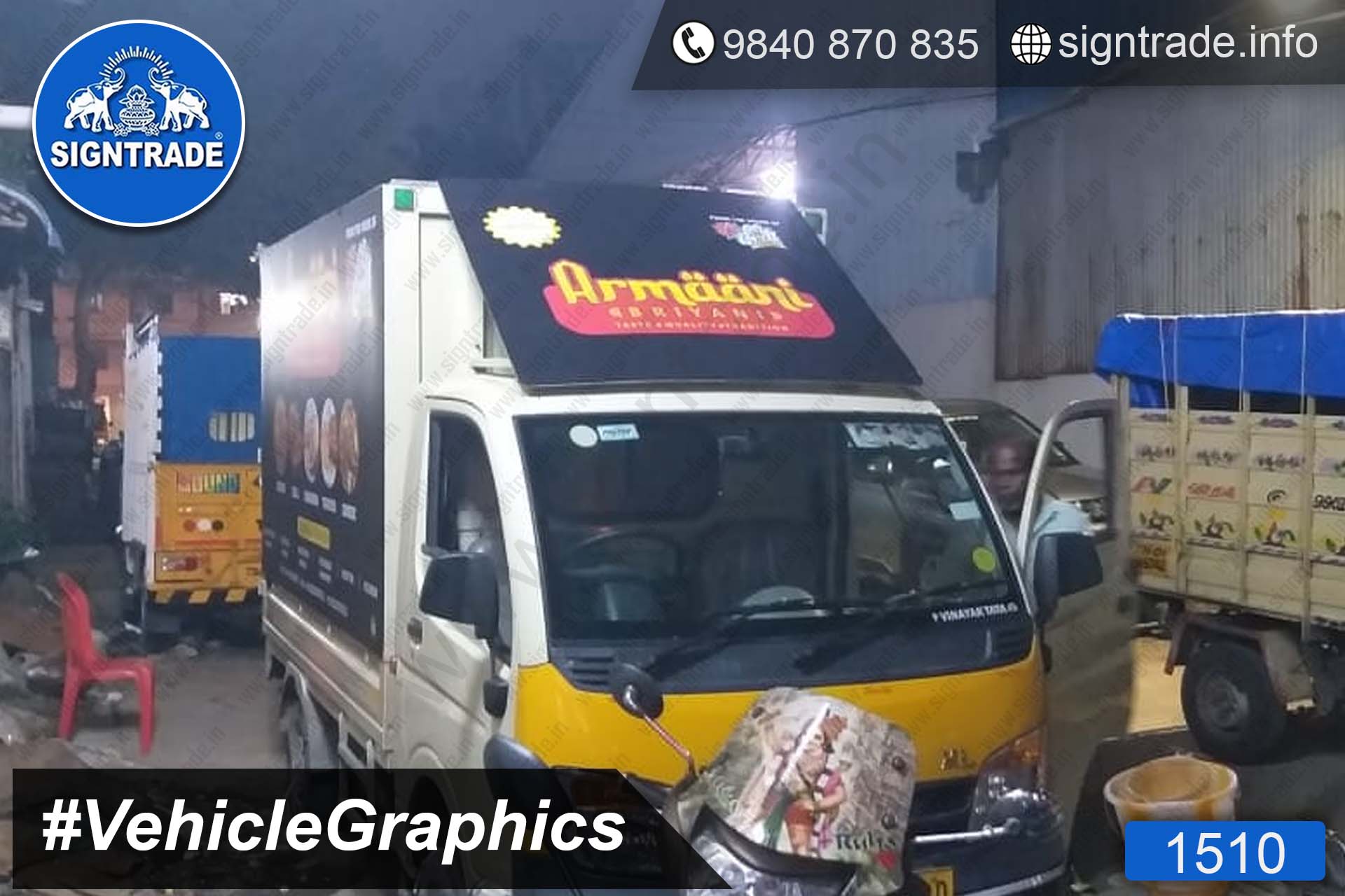 Armani Biryani, Chennai - SIGNTRADE - Vinyl, Stickers, Van Graphics, Vehicle Graphics and Wraps Service Provider in Chennai