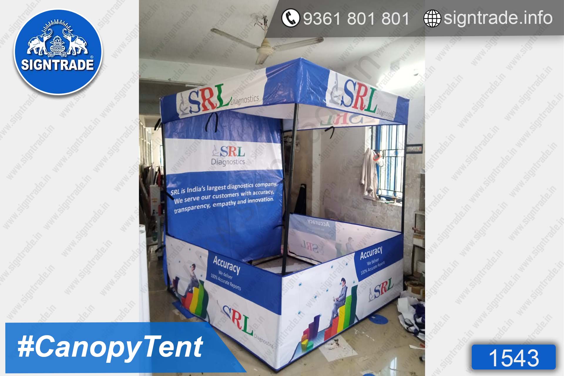 SRL Diagnostics - SIGNTRADE - Canopy Tent Manufactures in Chennai