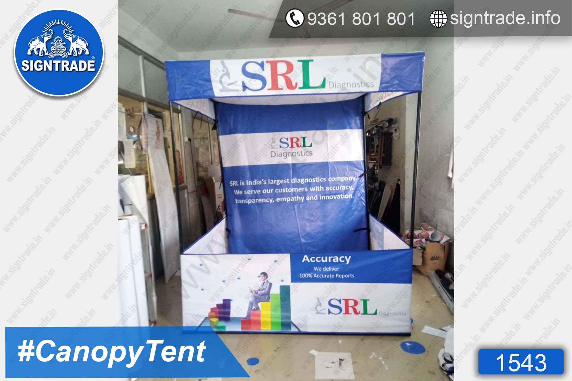 SRL Diagnostics - SIGNTRADE - Canopy Tent Manufactures in Chennai