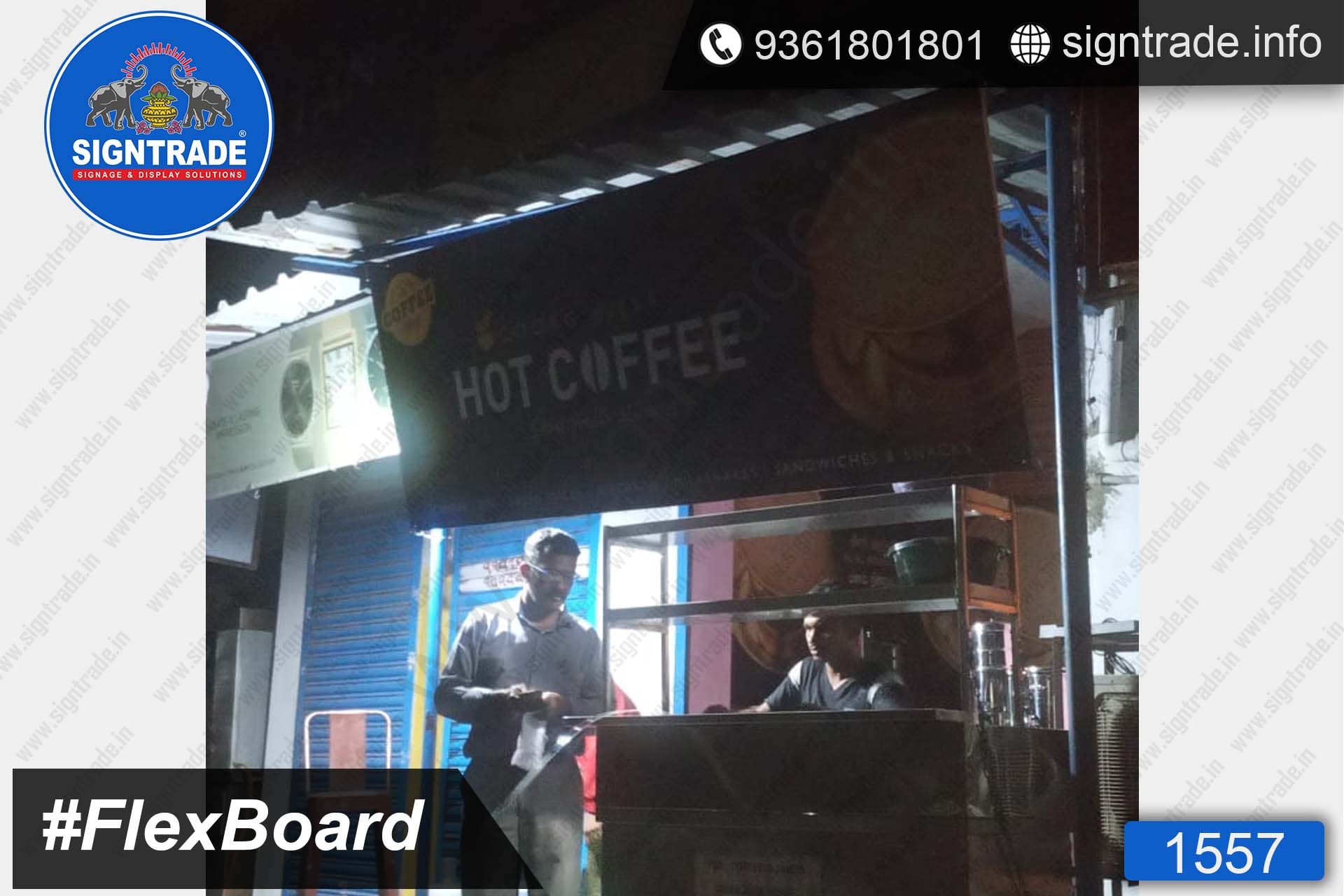 Hot Coffee, Pattabiram, Chennai - SIGNTRADE - Digital Flex Printing Service - Frontlit Flex Board Manufacturers in Chennai