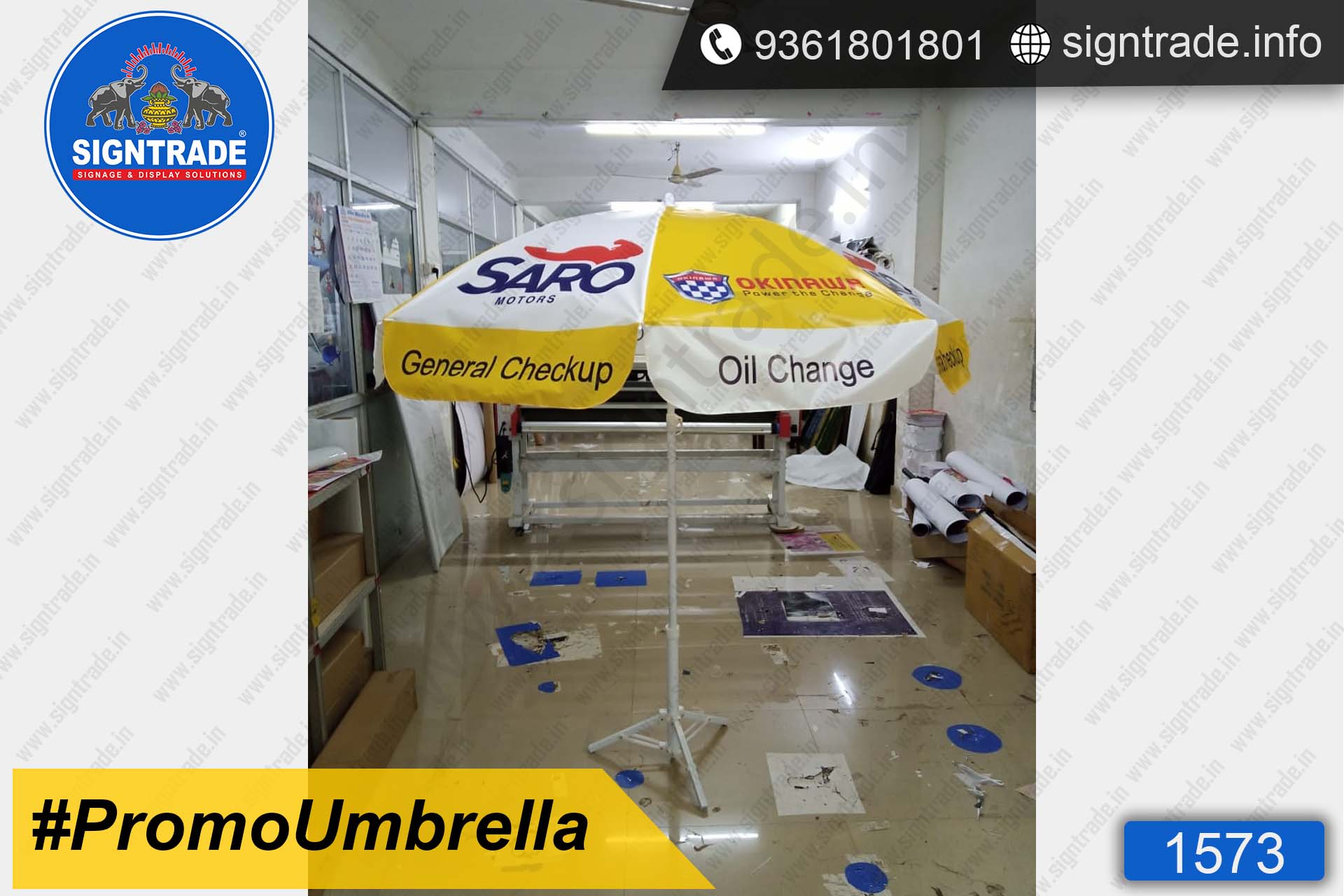 Saro Motors, Jayankondam - SIGNTRADE - Promotional Umbrella Manufactures in Chennai