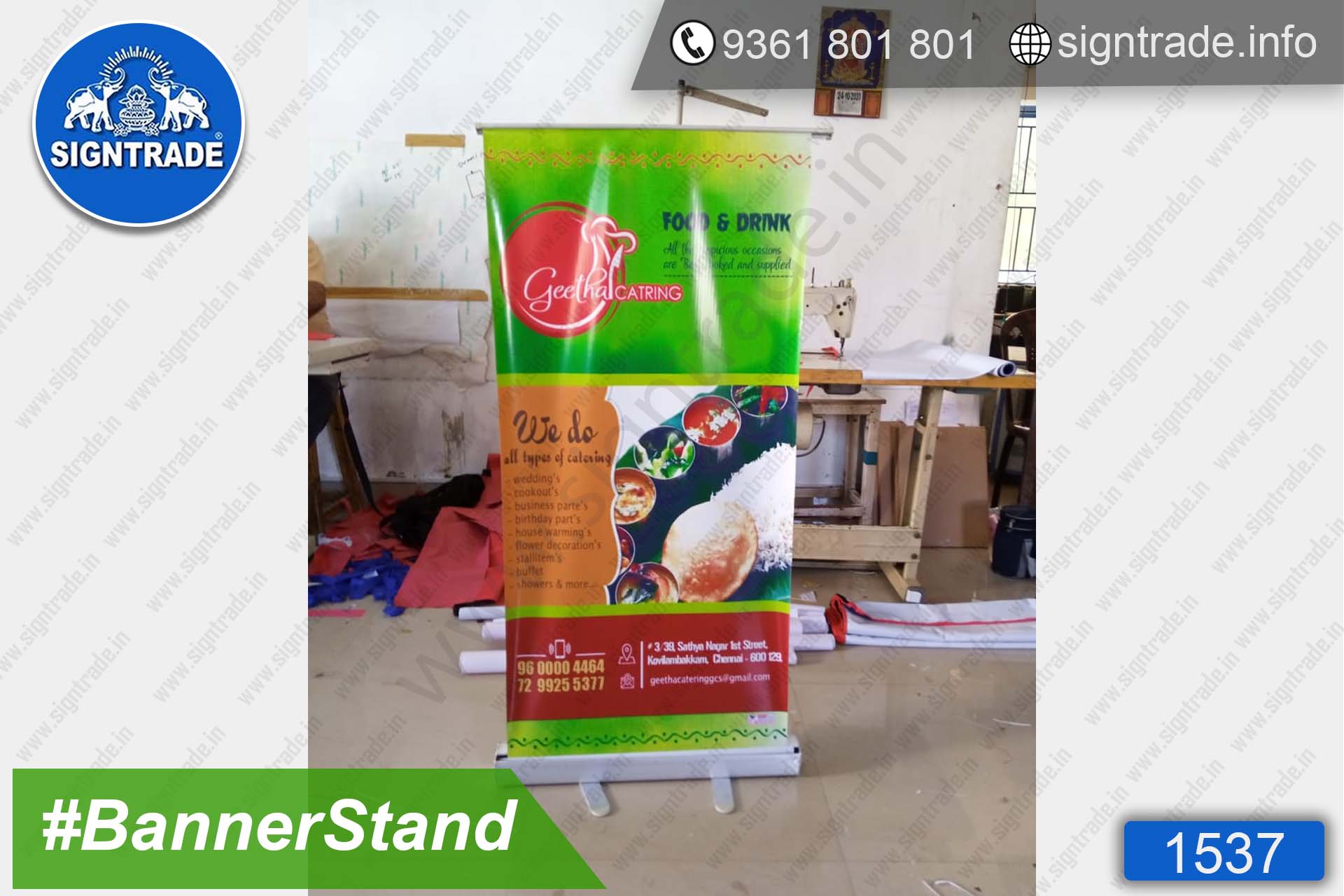 Geetha Catering Service - Chennai - SIGNTRADE - Roll Up Banner Stand Manufacturers in Chennai