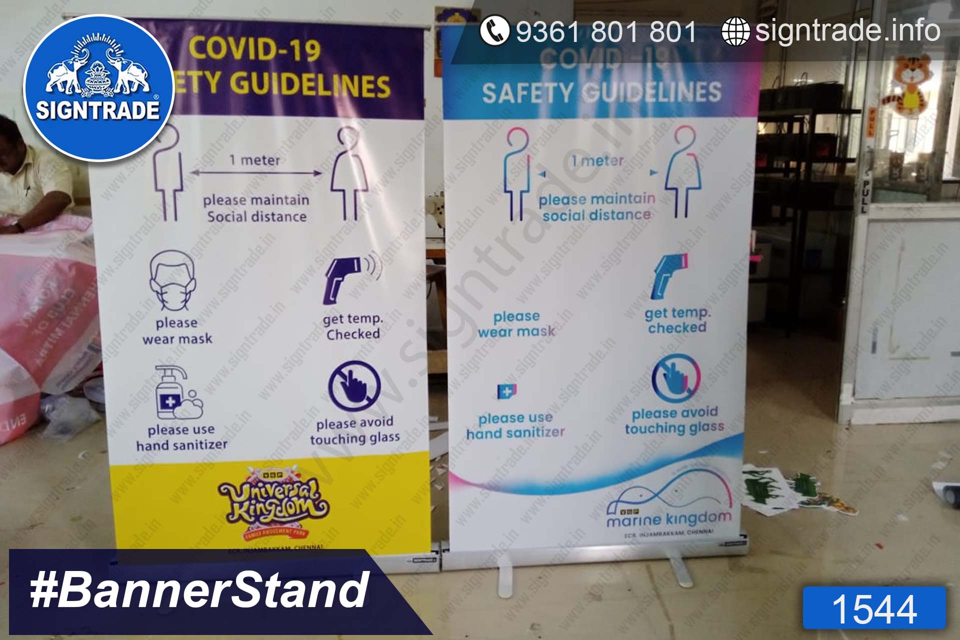 VGP Universal Kingdom - Chennai - SIGNTRADE - Roll Up Banner Stand Manufacturers in Chennai