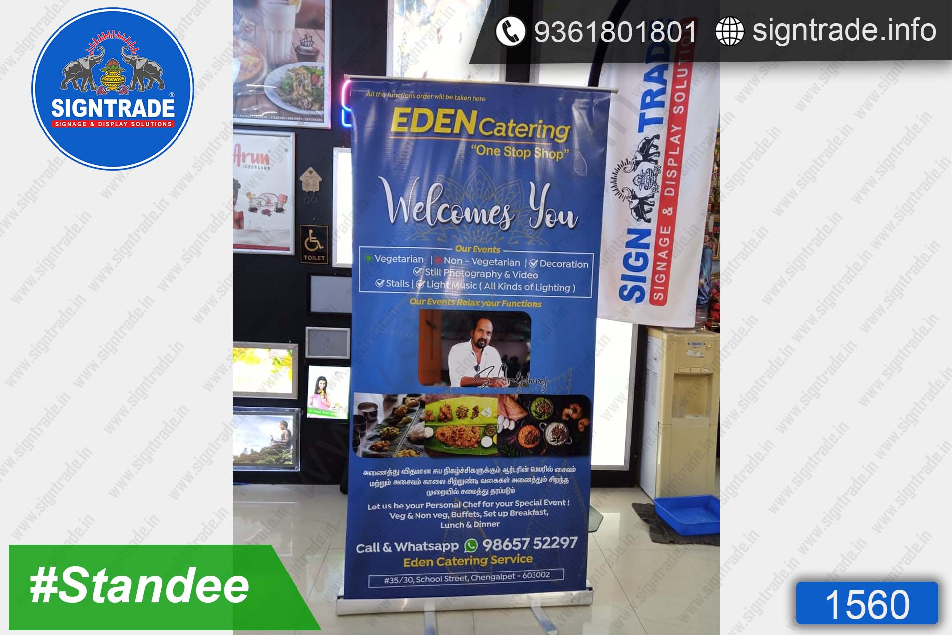 EDEN Catering - SIGNTRADE - Roll Up Banner Stand Manufacturers in Chennai