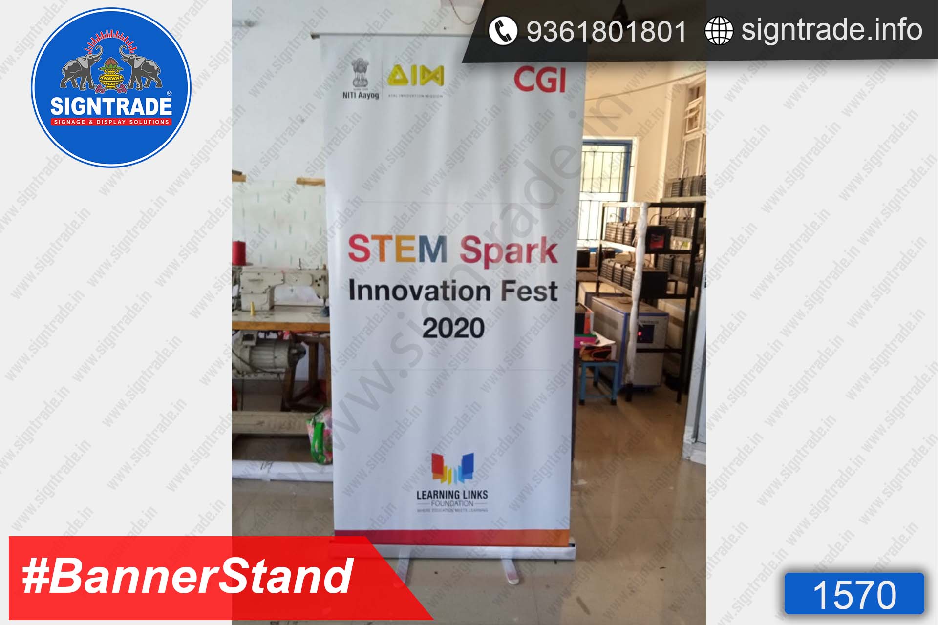 Stem Spark Innovation Fest 2020 - Learning Links Foundation, Chennai - SIGNTRADE - Roll Up Banner Stand Manufacturers in Chennai